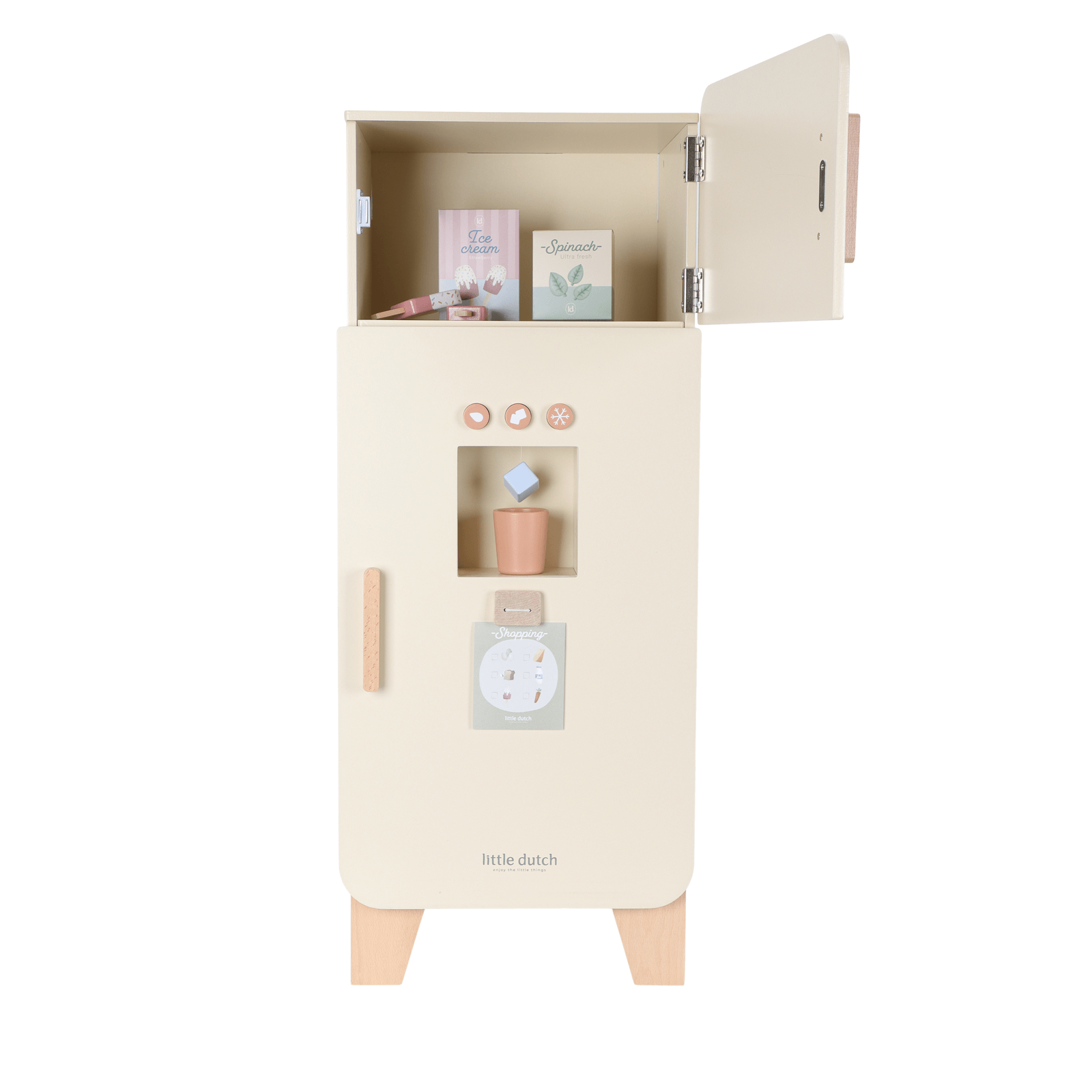 Cream Refrigerator Plus 19 Accessories
