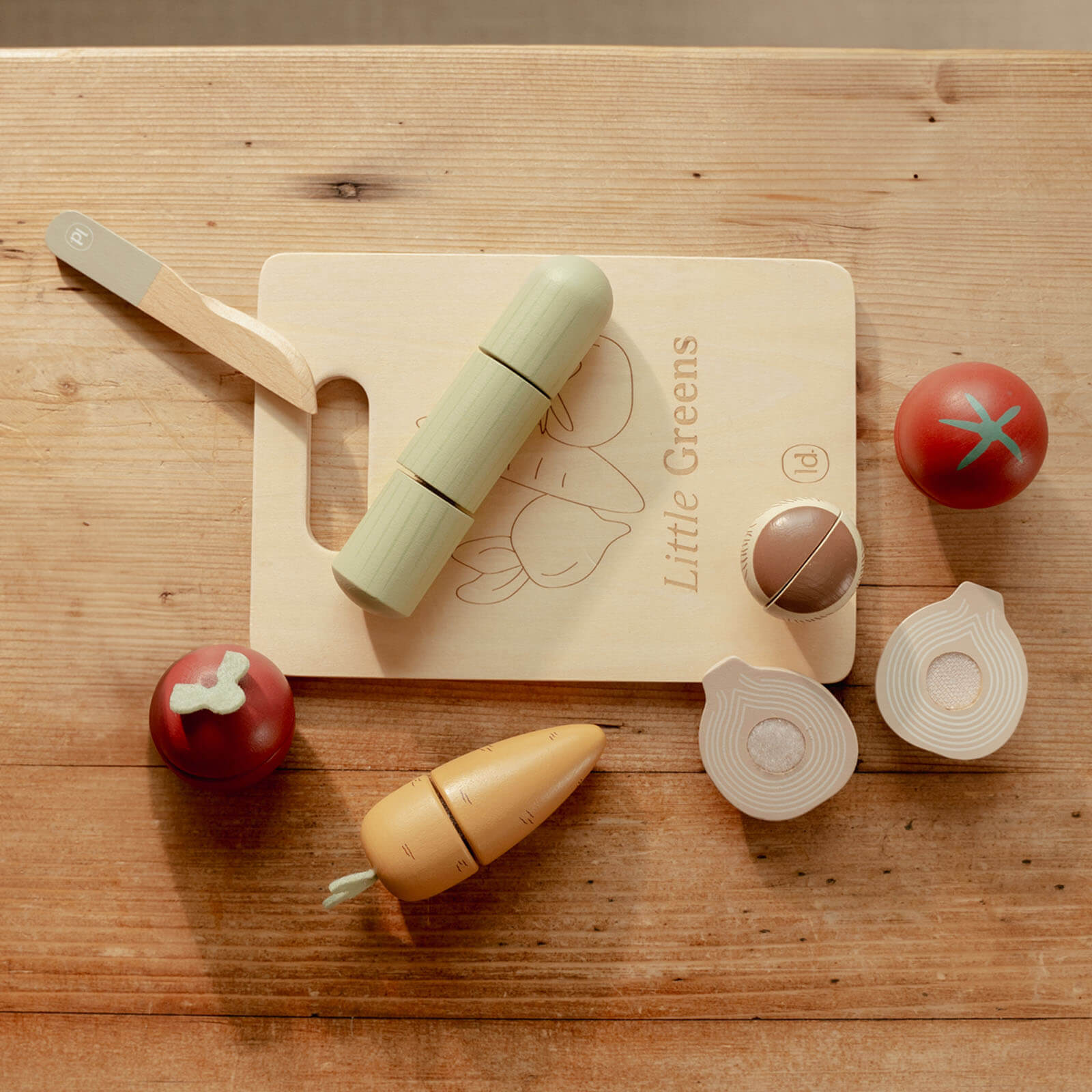 Wooden Cutting Vegetables - 15 Pieces