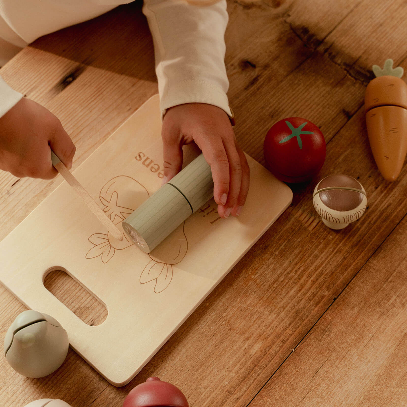 Wooden Cutting Vegetables - 15 Pieces