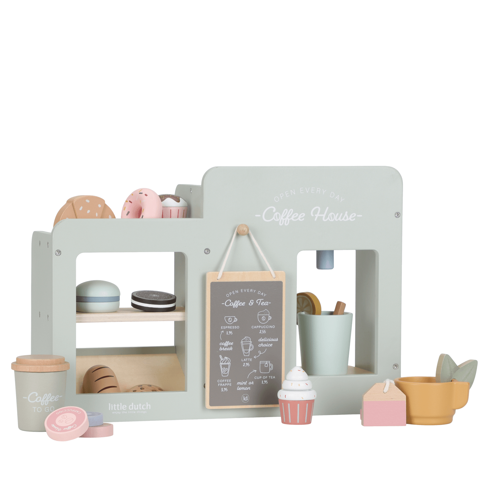 Wooden Coffee Shop Corner - 20 Pieces