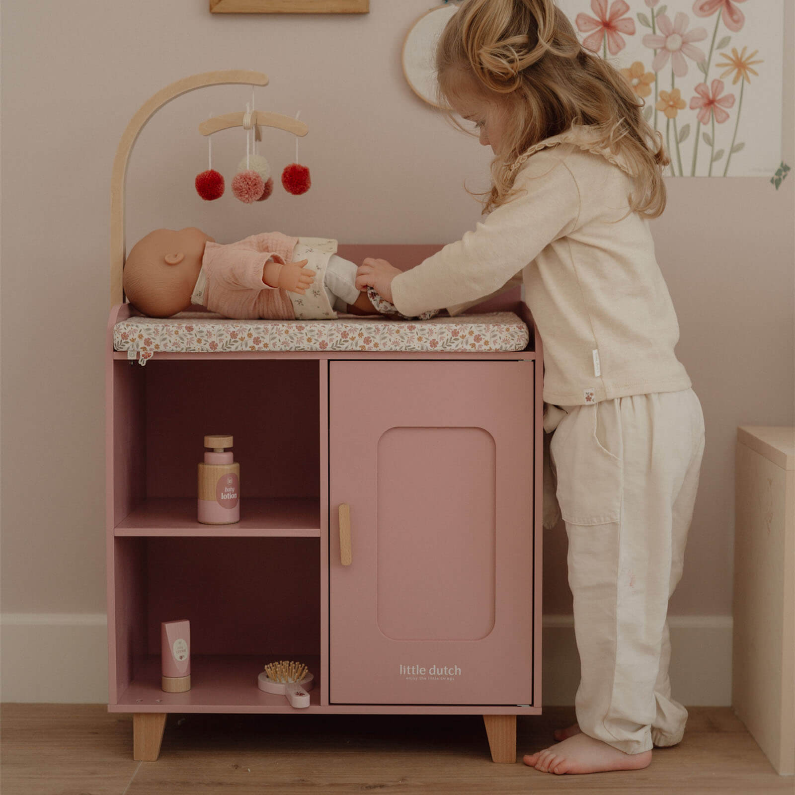 Doll Changing Table Plus 9 Accessories