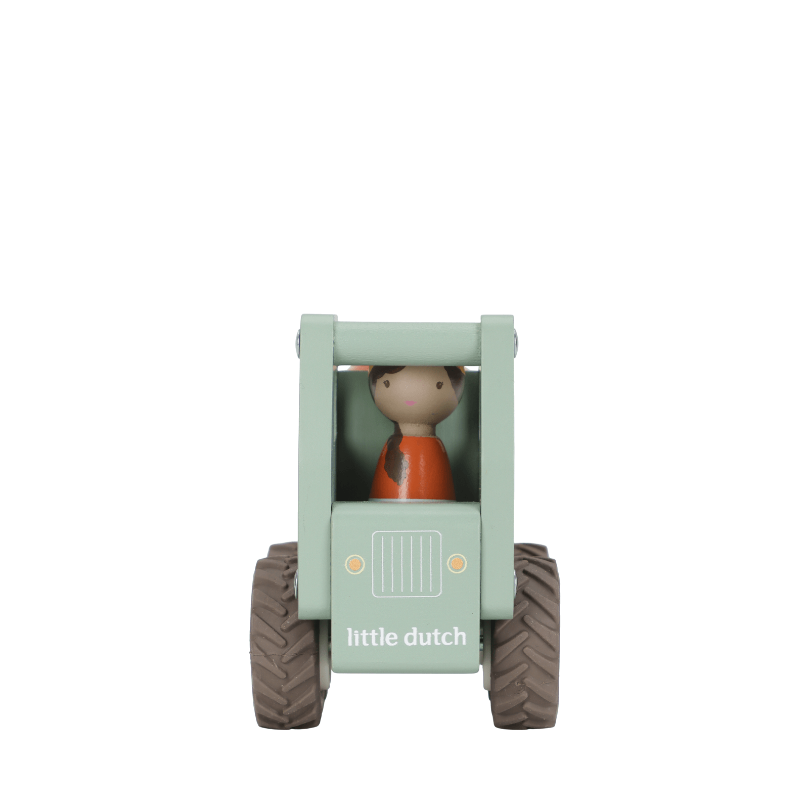 Wooden Cement Truck and Peg Doll