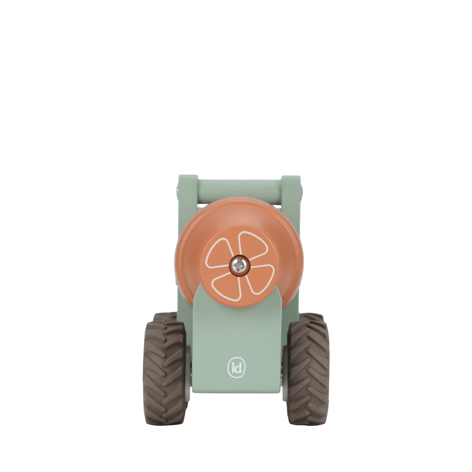 Wooden Cement Truck and Peg Doll