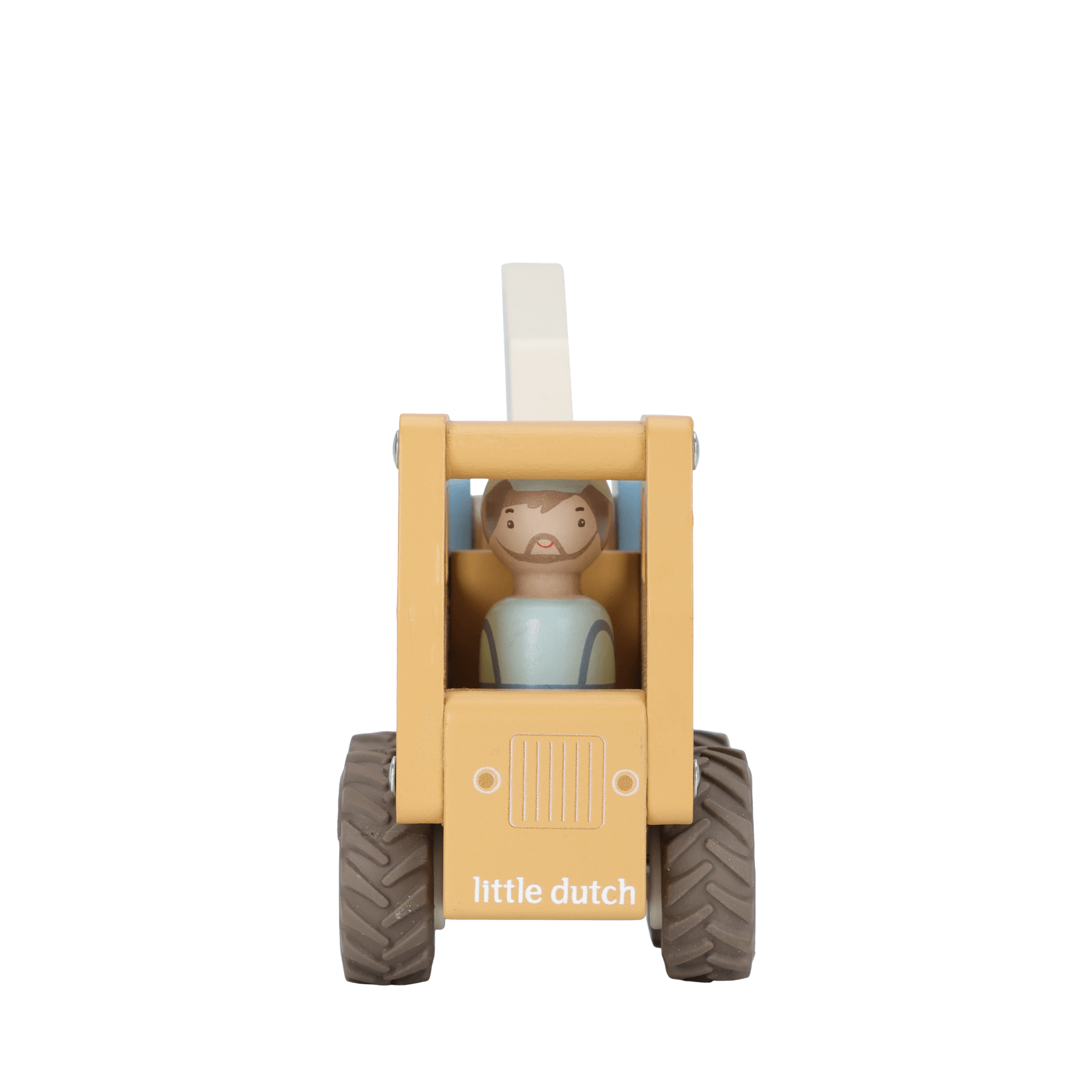 Wooden Crane Truck and Peg Doll
