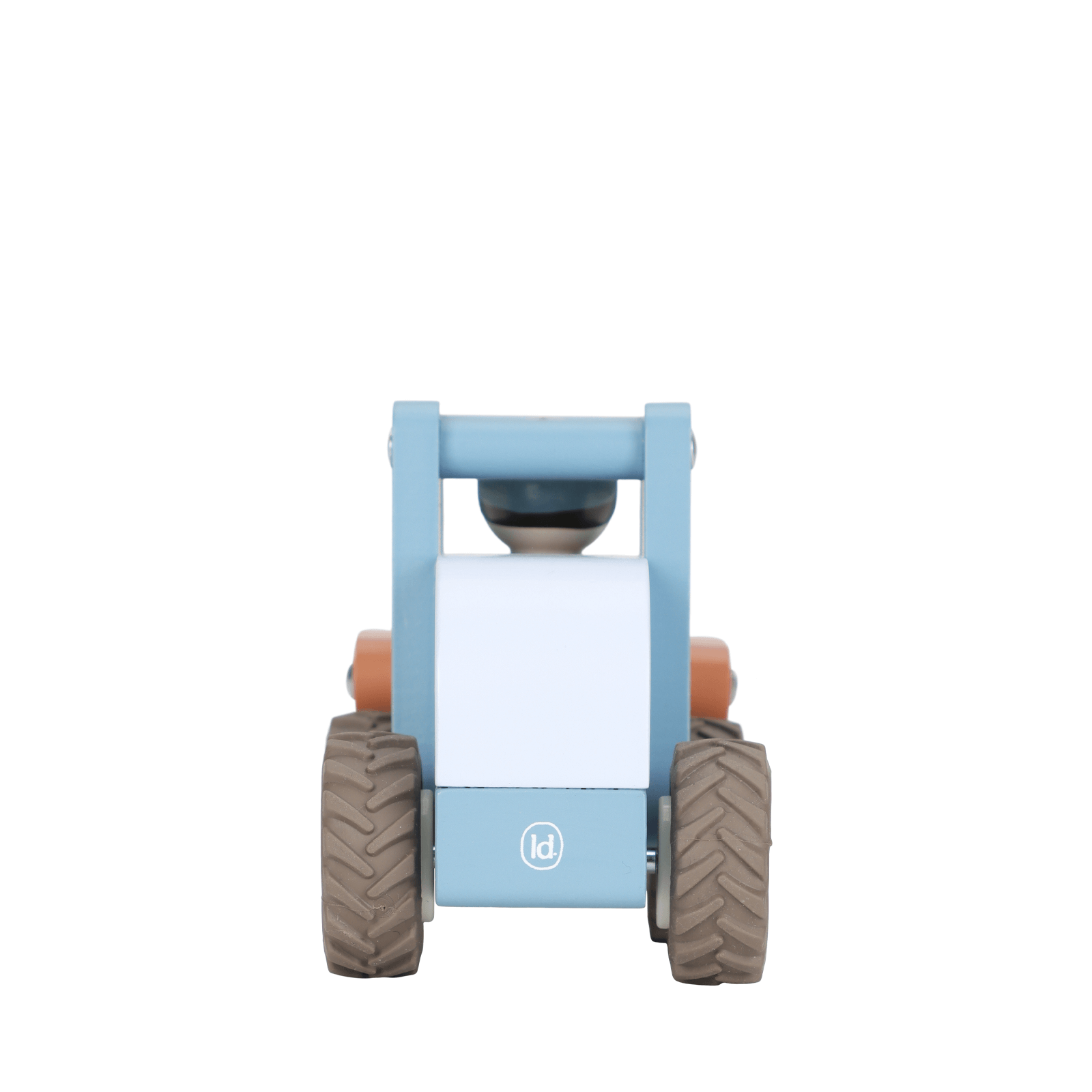 Wooden Bulldozer and Peg Doll