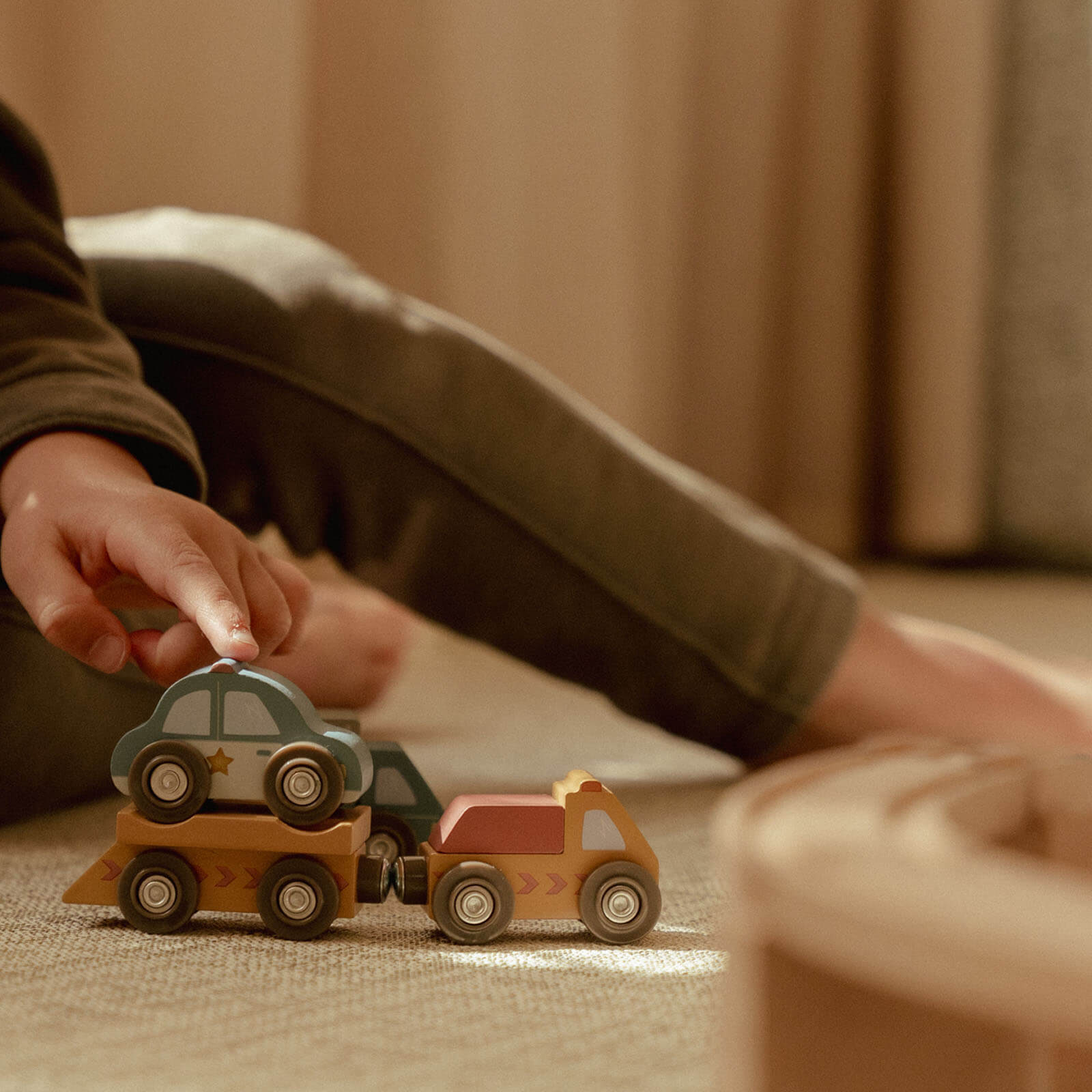 Wooden Vehicle Set - 10 Pieces