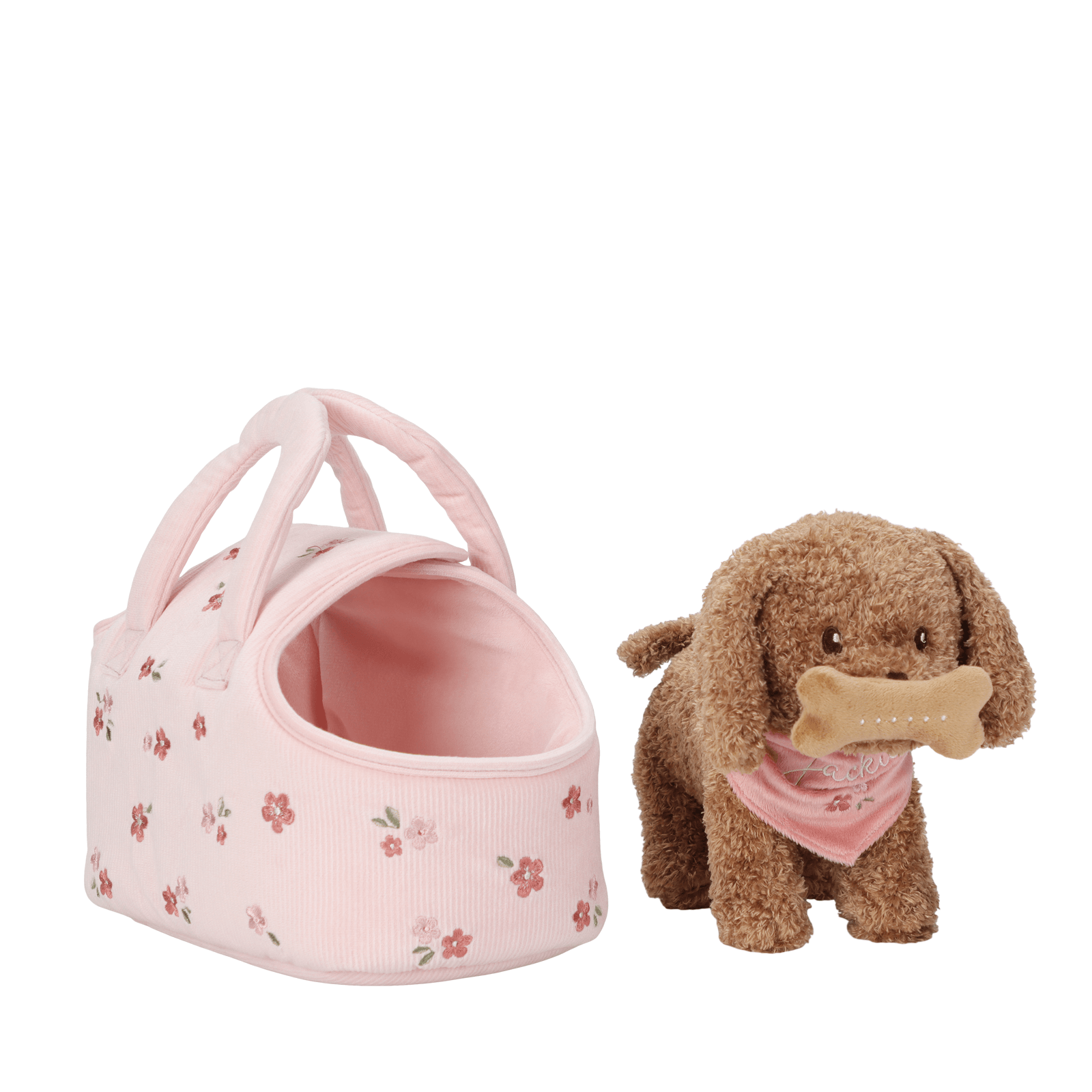 Plush Dog Jackie In Bag