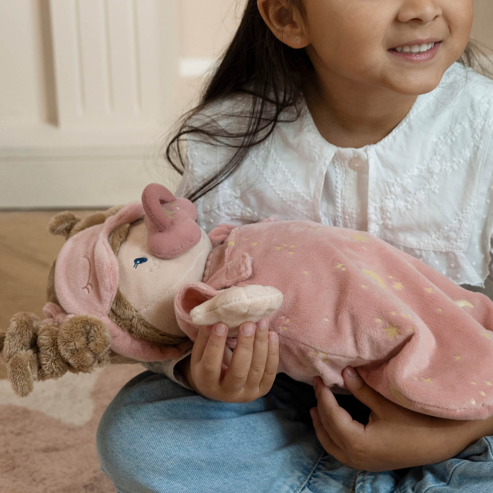Big Baby Doll In Sleeping Bag - Rosa 40cm
