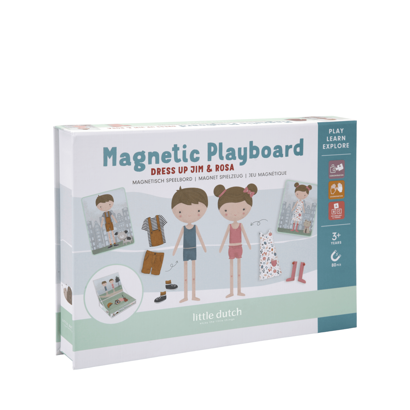 Magnetic Play Board - Dress Rosa and Jim