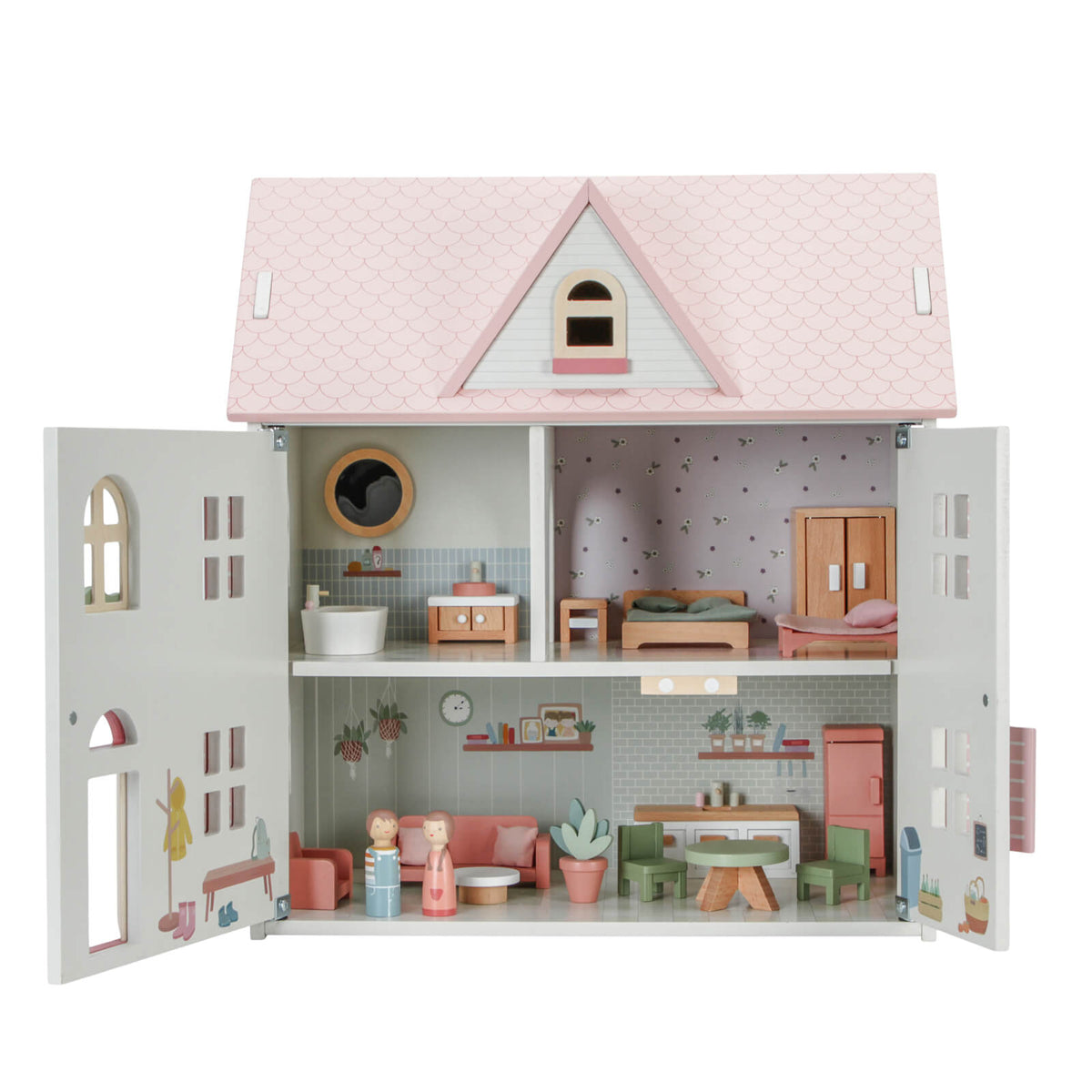 Pink Doll's House Plus Furniture and Accessories