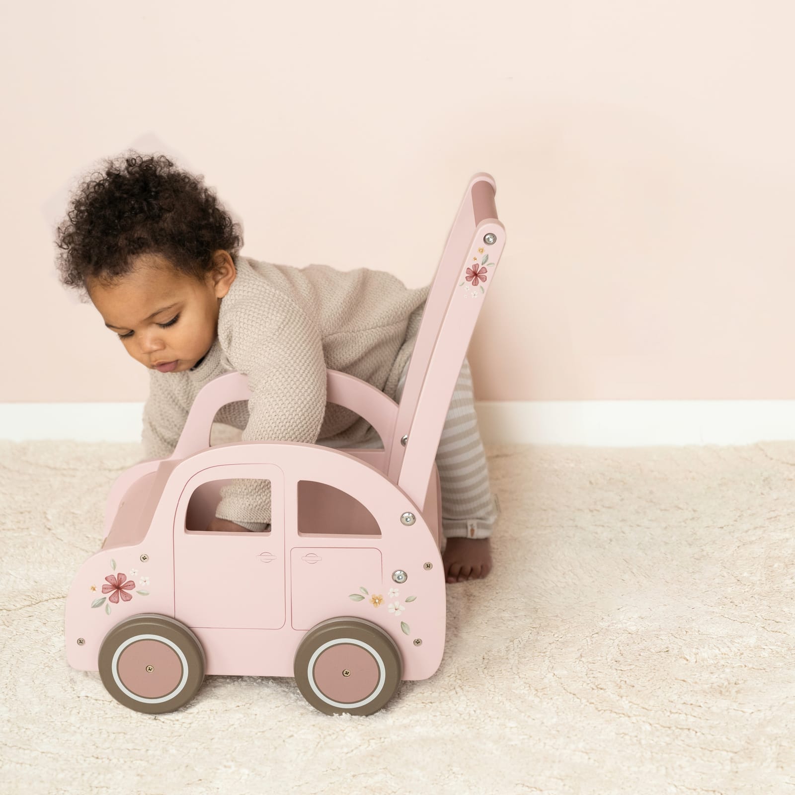 Baby Walker Pink Car