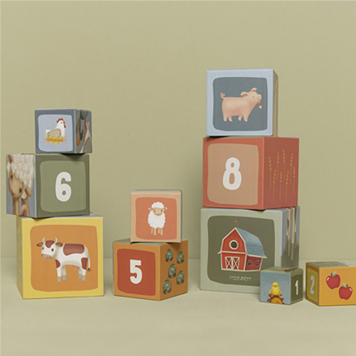 Building Blocks Cardboard - Little Farm
