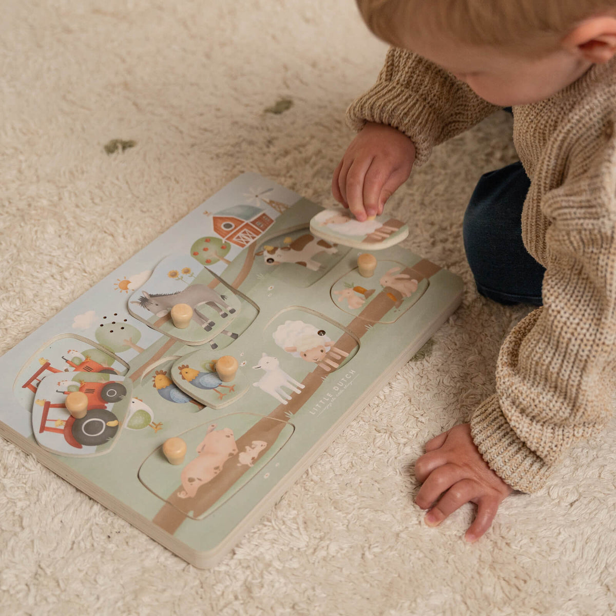Wooden Sound Puzzle - Little Farm