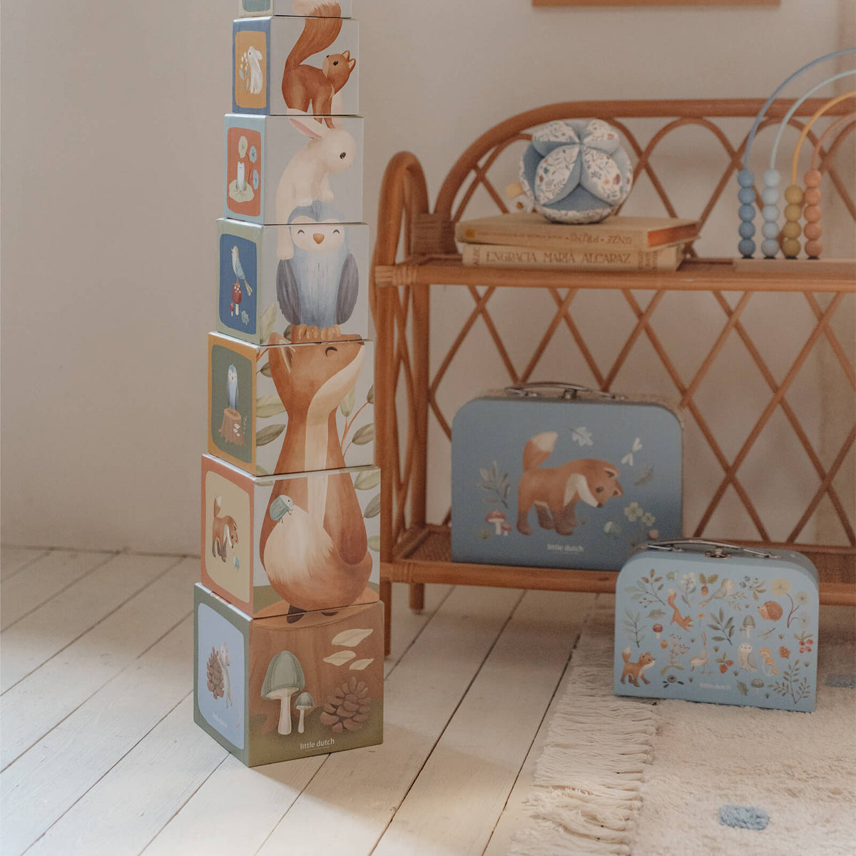 Suitcase Set - Forest Friends Blue
