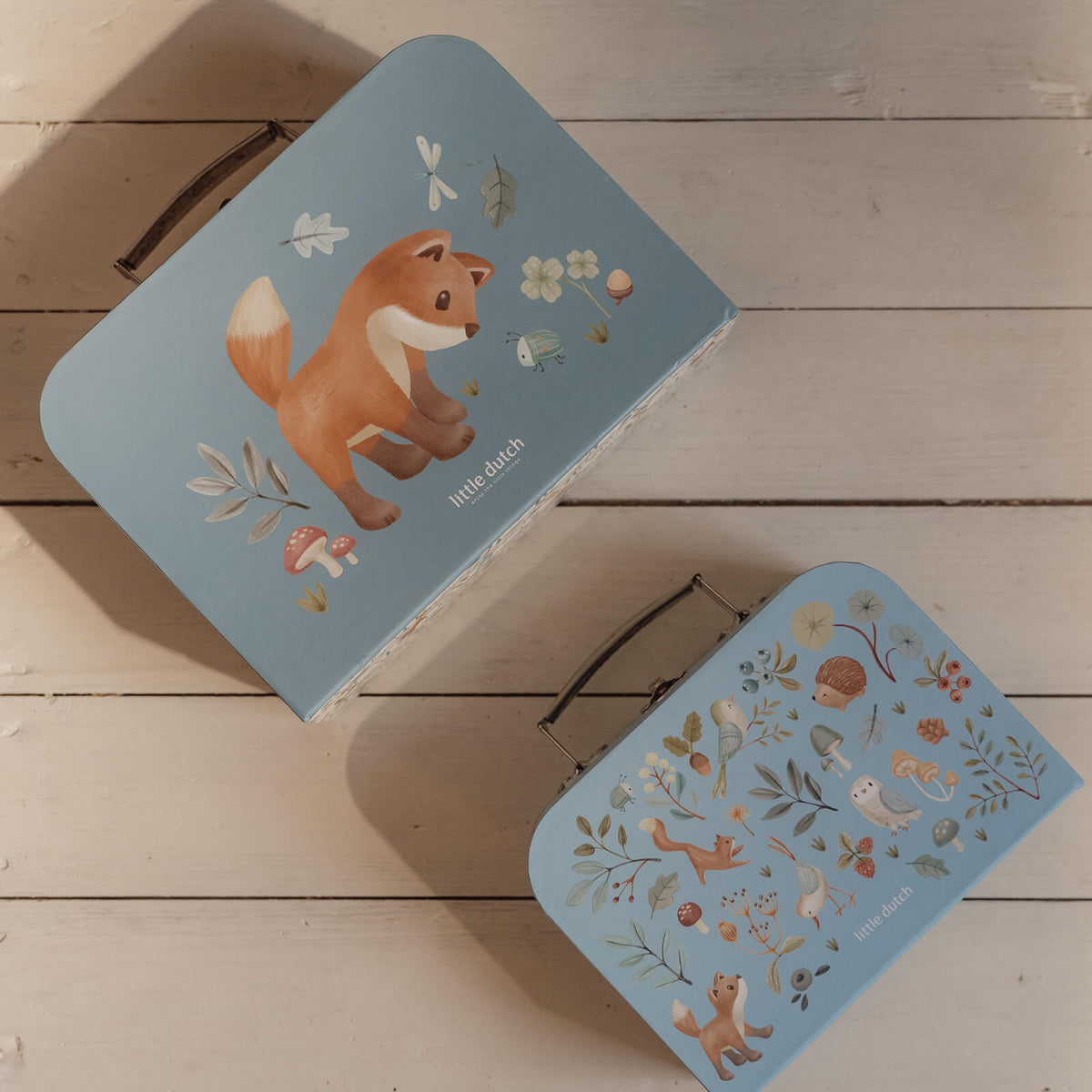 Suitcase Set - Forest Friends Blue
