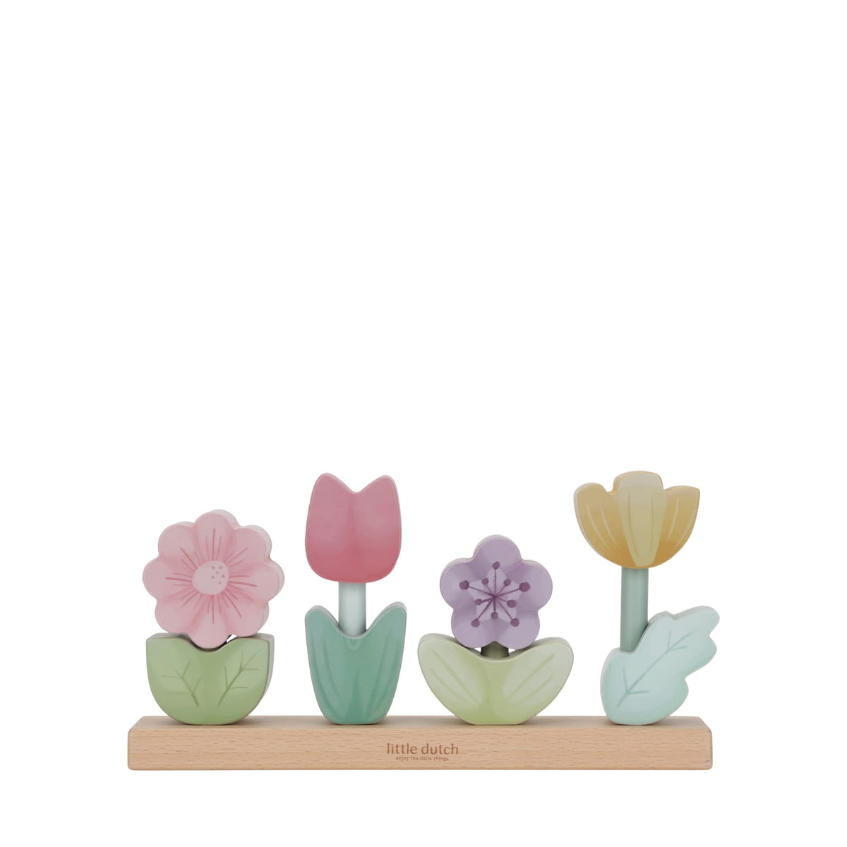 Stacking Puzzle - Fairy Garden Flowers