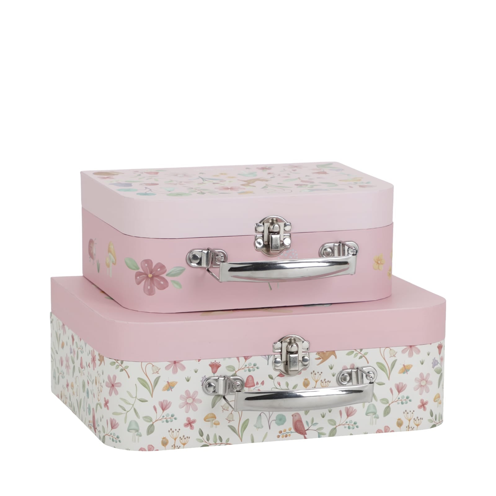 Suitcase Set - Fairy Garden Pink