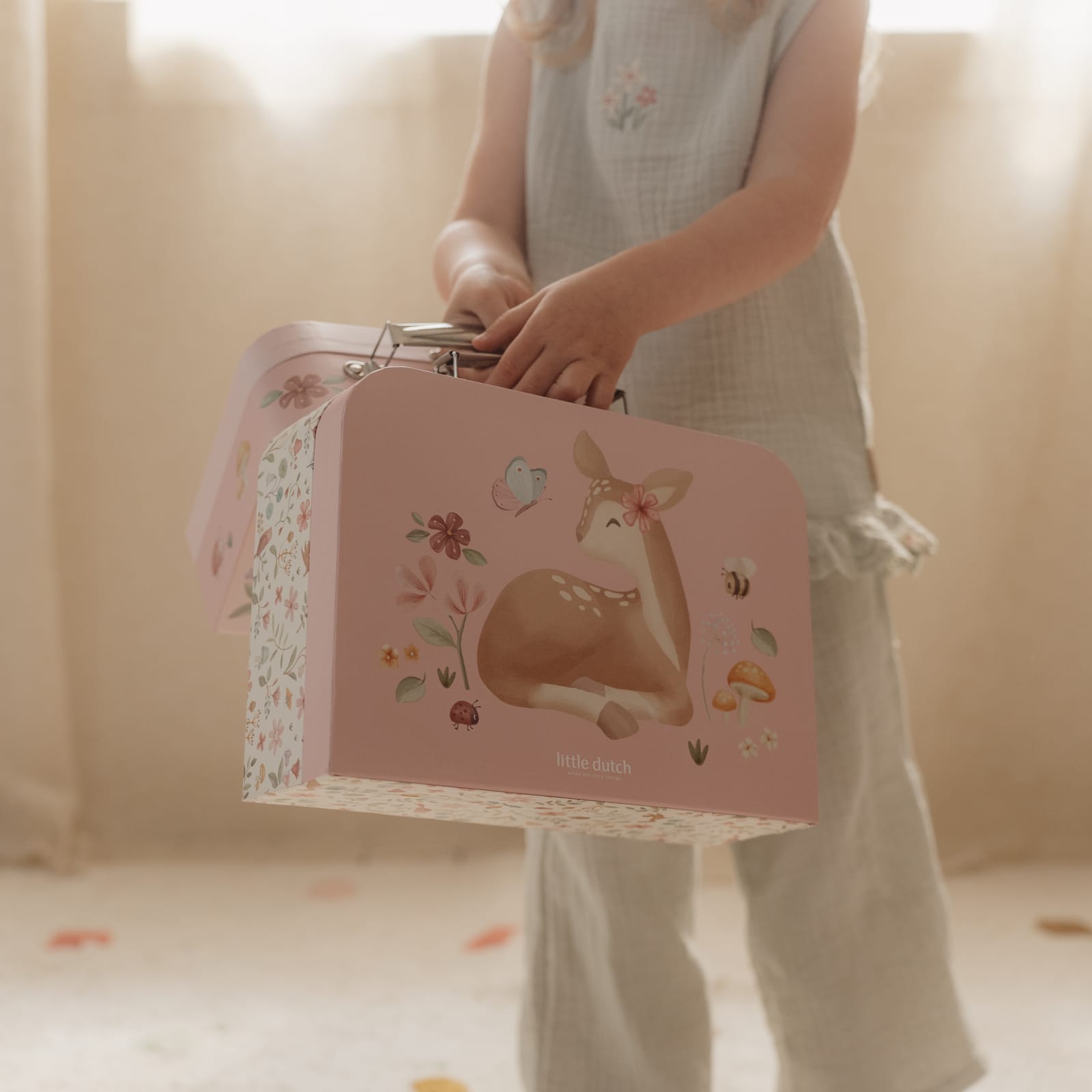 Suitcase Set - Fairy Garden Pink