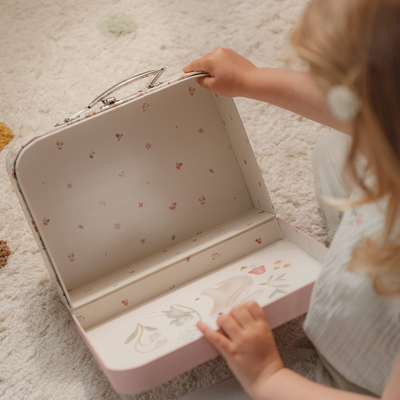 Suitcase Set - Fairy Garden Pink