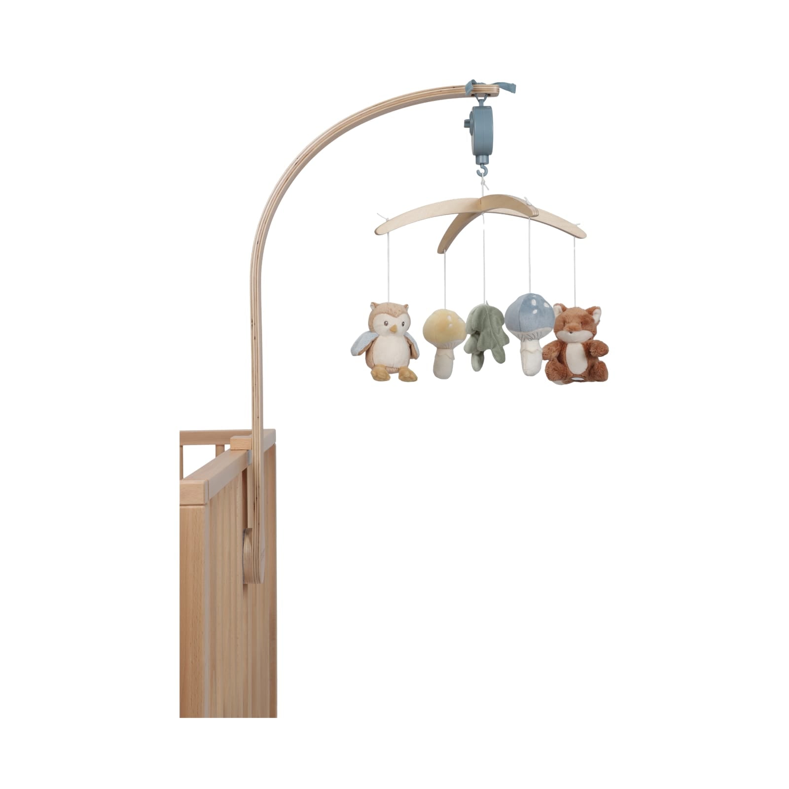 Wooden Music Cot Mobile - Forest Friends