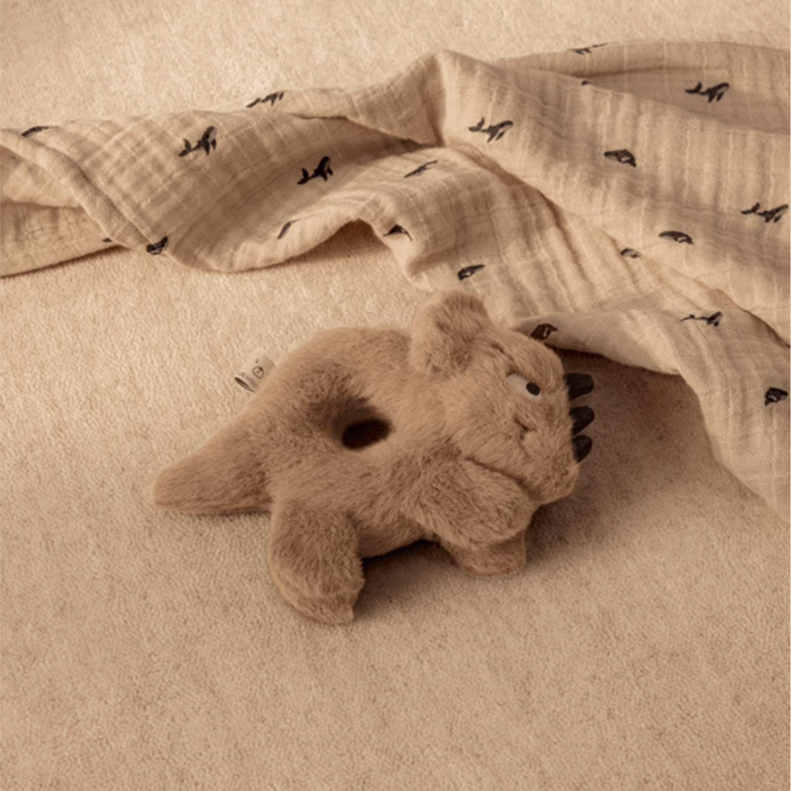 Lewis Muslin Cloth 2-Pack - Mini Whale Sandy