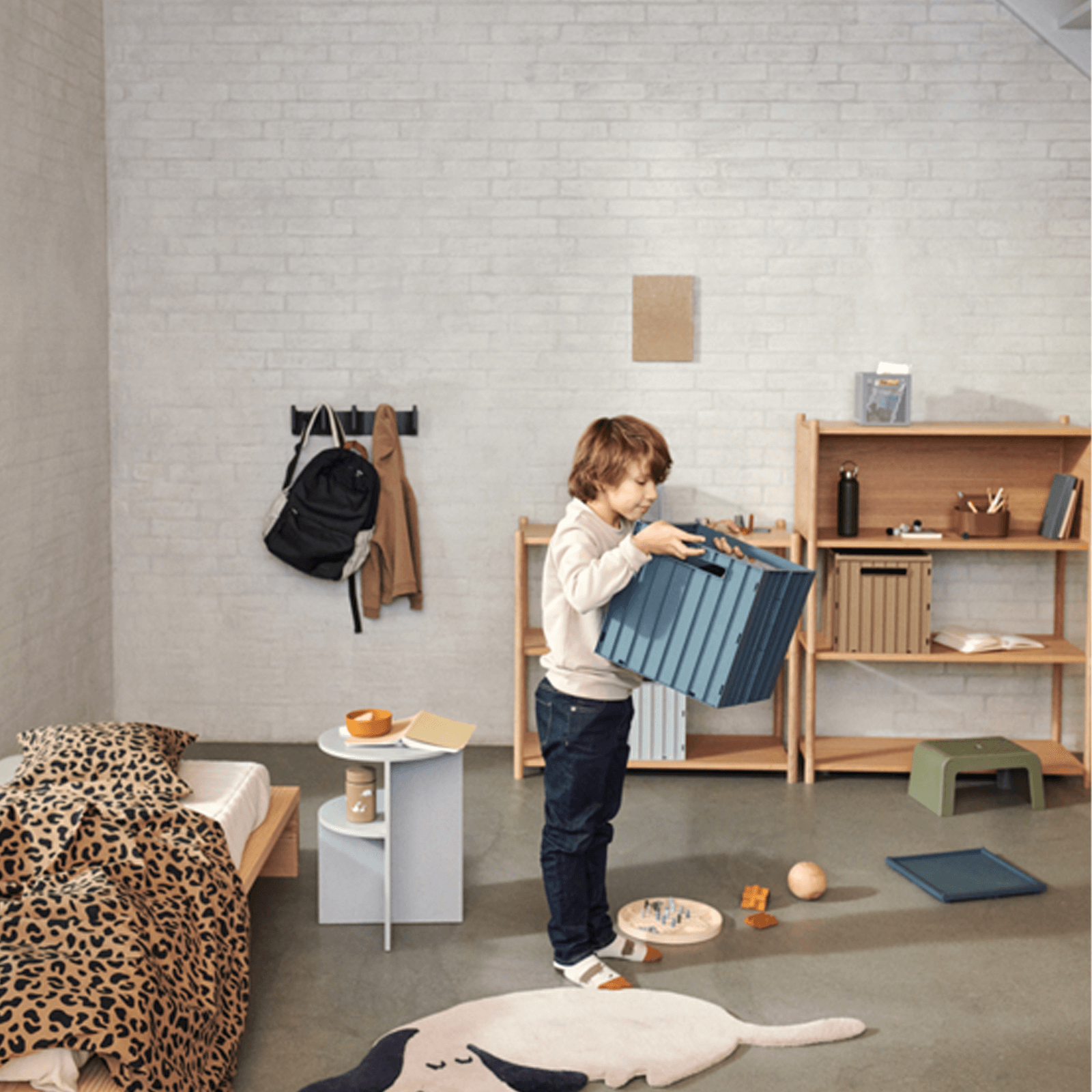 Elijah Storage Box - Whale Blue