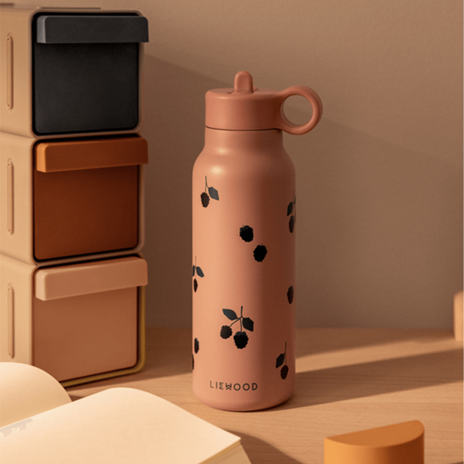 Falk Water Bottle 350ml - Berry Pale Tuscany