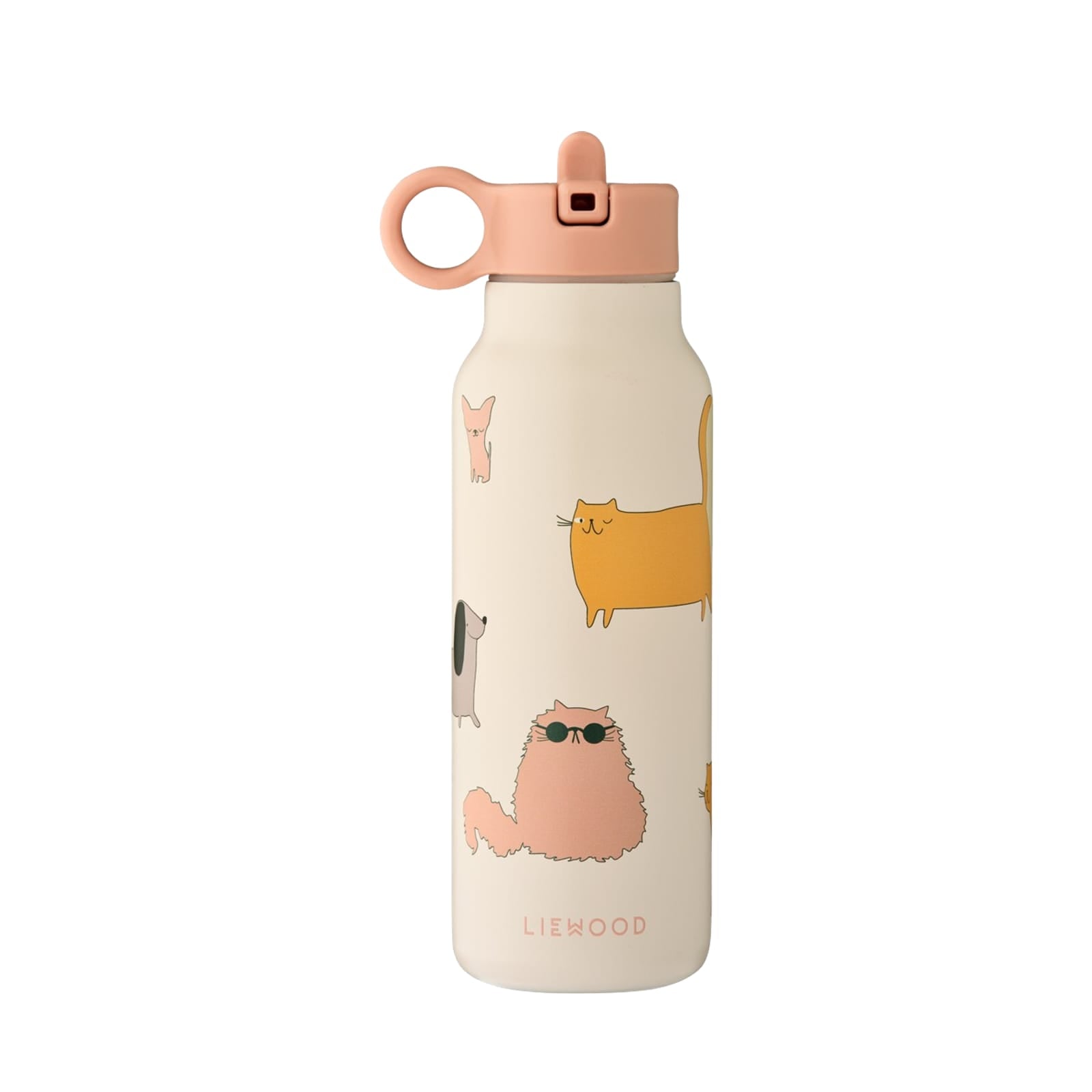 Falk Water Bottle 350ml - Cats and Dogs Sandy