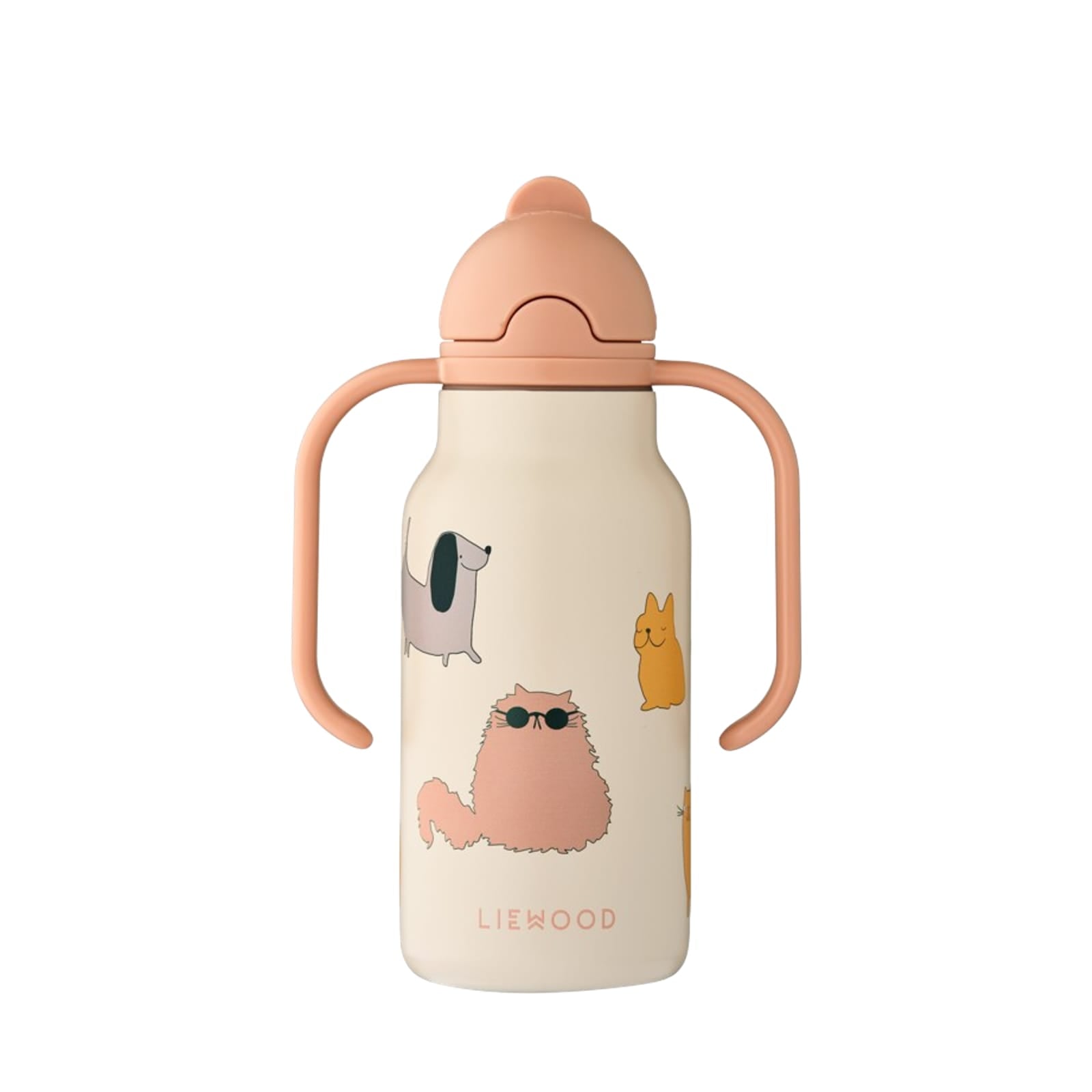 Kimmie Water Bottle 250ml - Cats and Dogs Sandy
