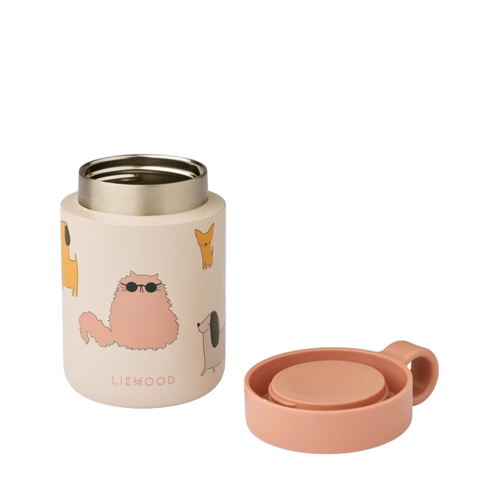 Kiani Printed Food Jar - Cats and Dogs Sandy