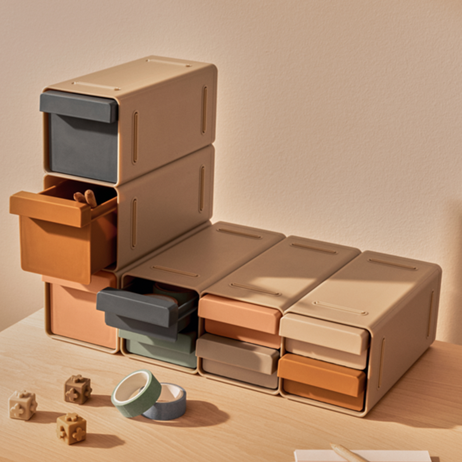 Kylian Storage System - Sandy Multi Mix
