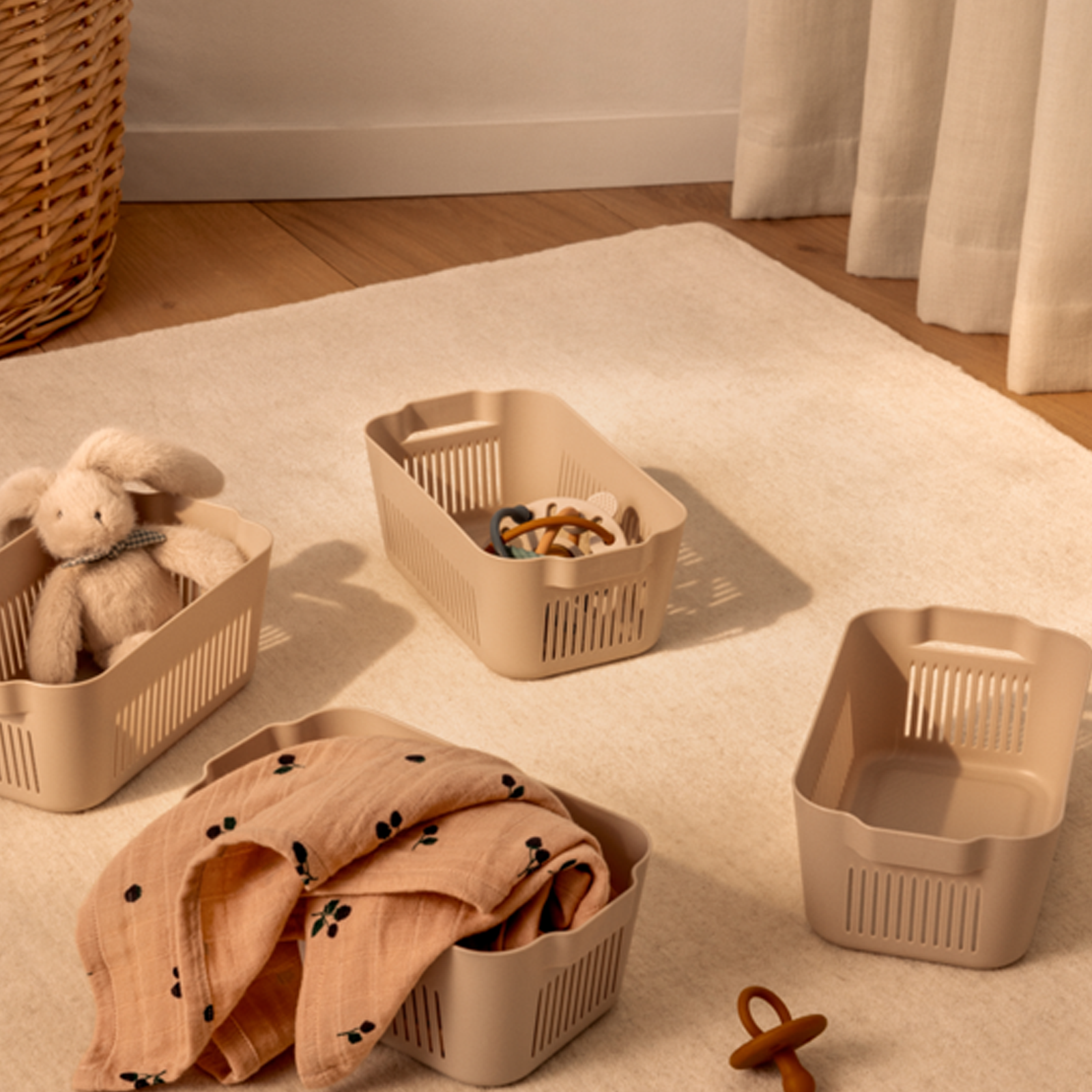 Makeeva Basket Mini 4-Pack - Sandy