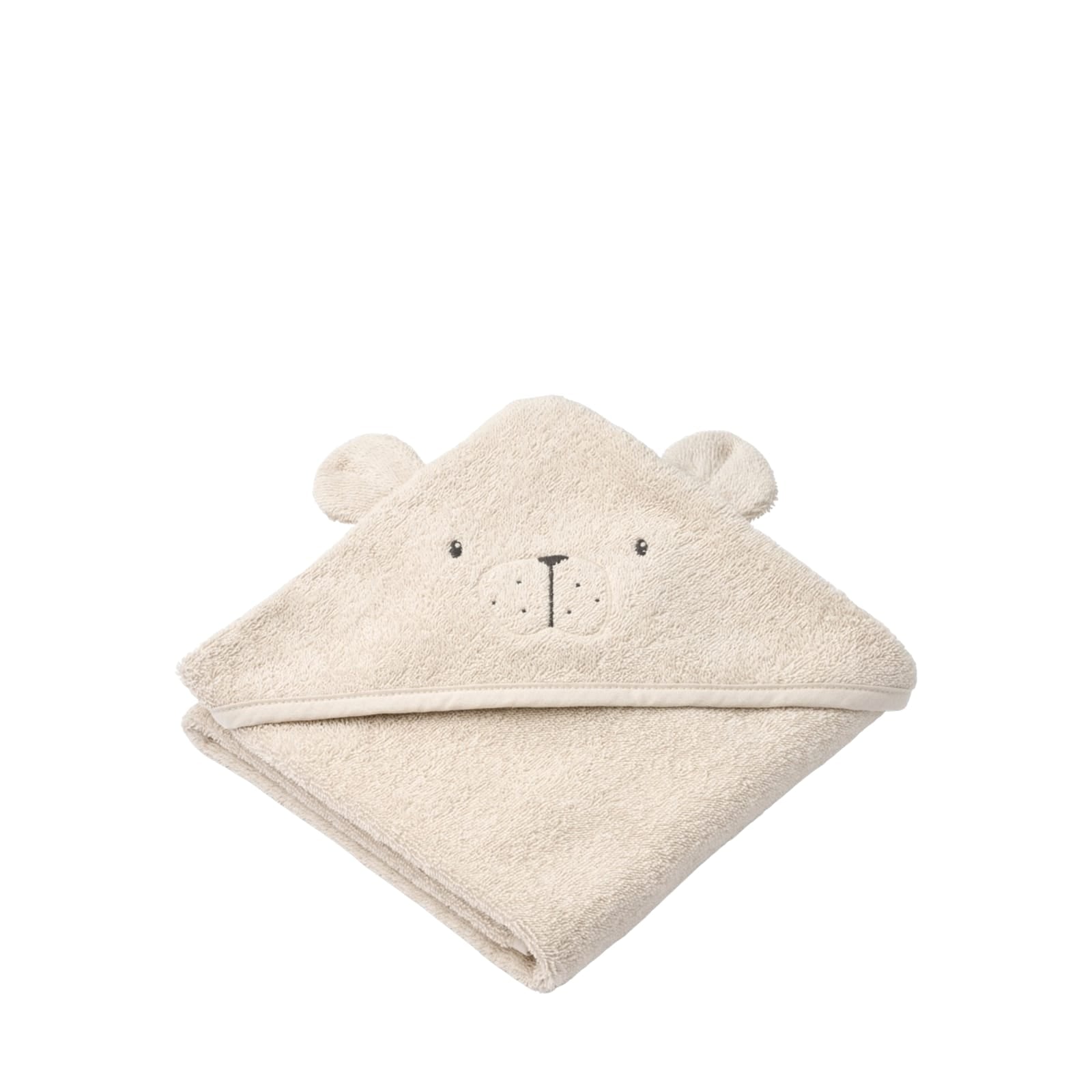Albert Polarbear Hooded towel - Sandy