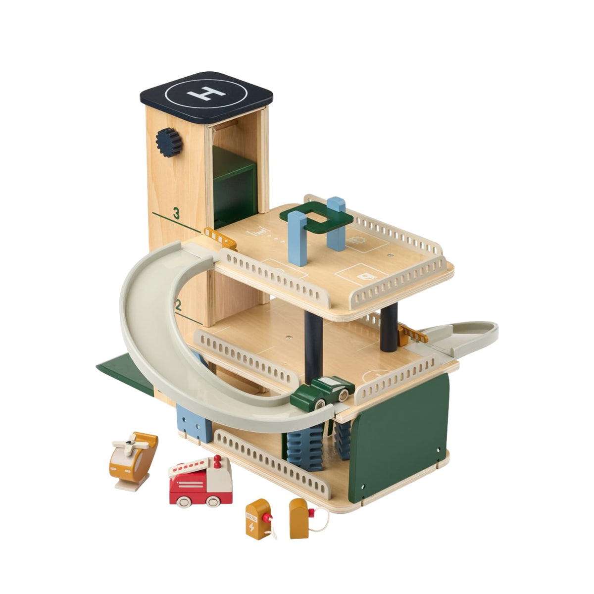 Jordy Wooden Parking Tower - Beach Blue