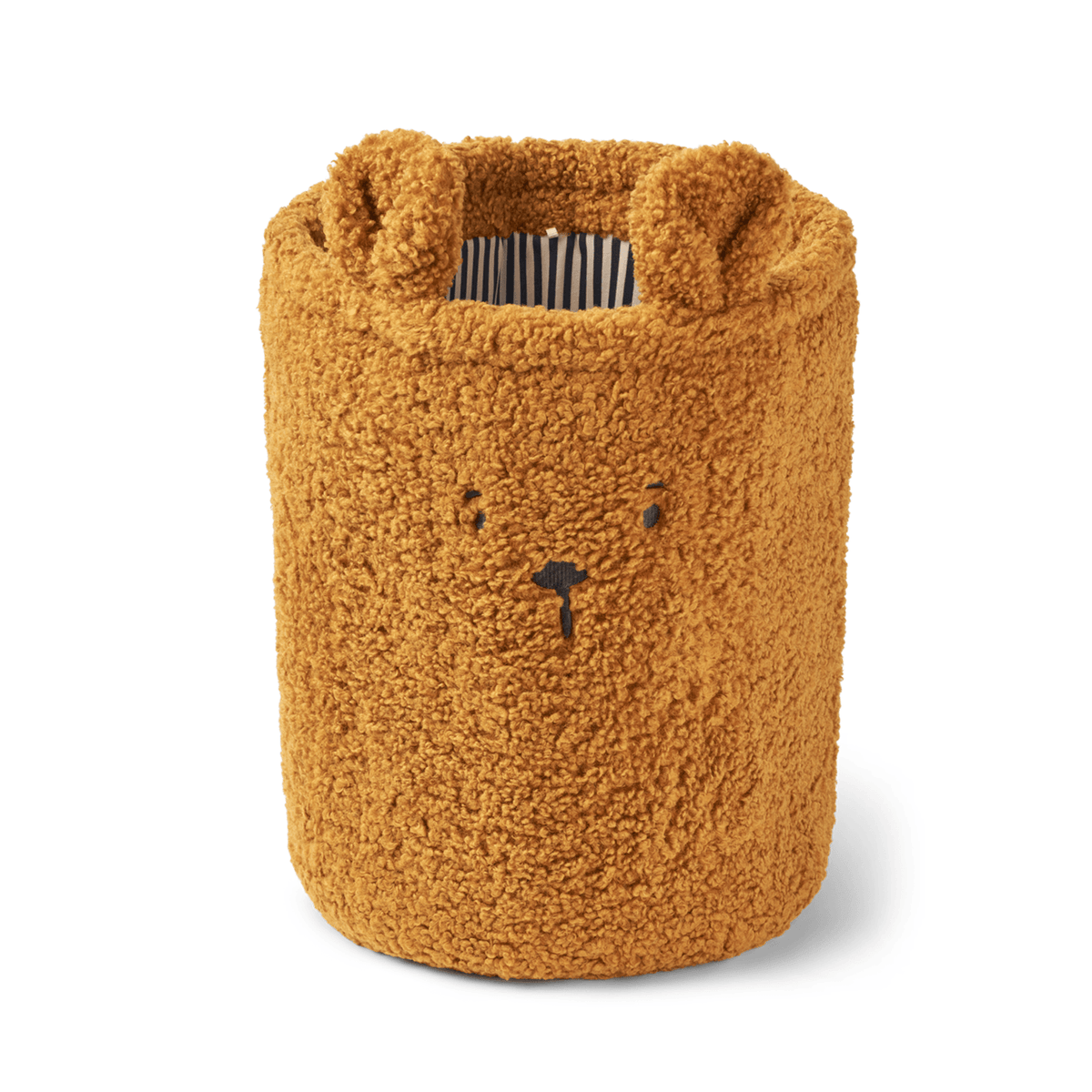 Morley Bear Pile Basket - Golden Caramel