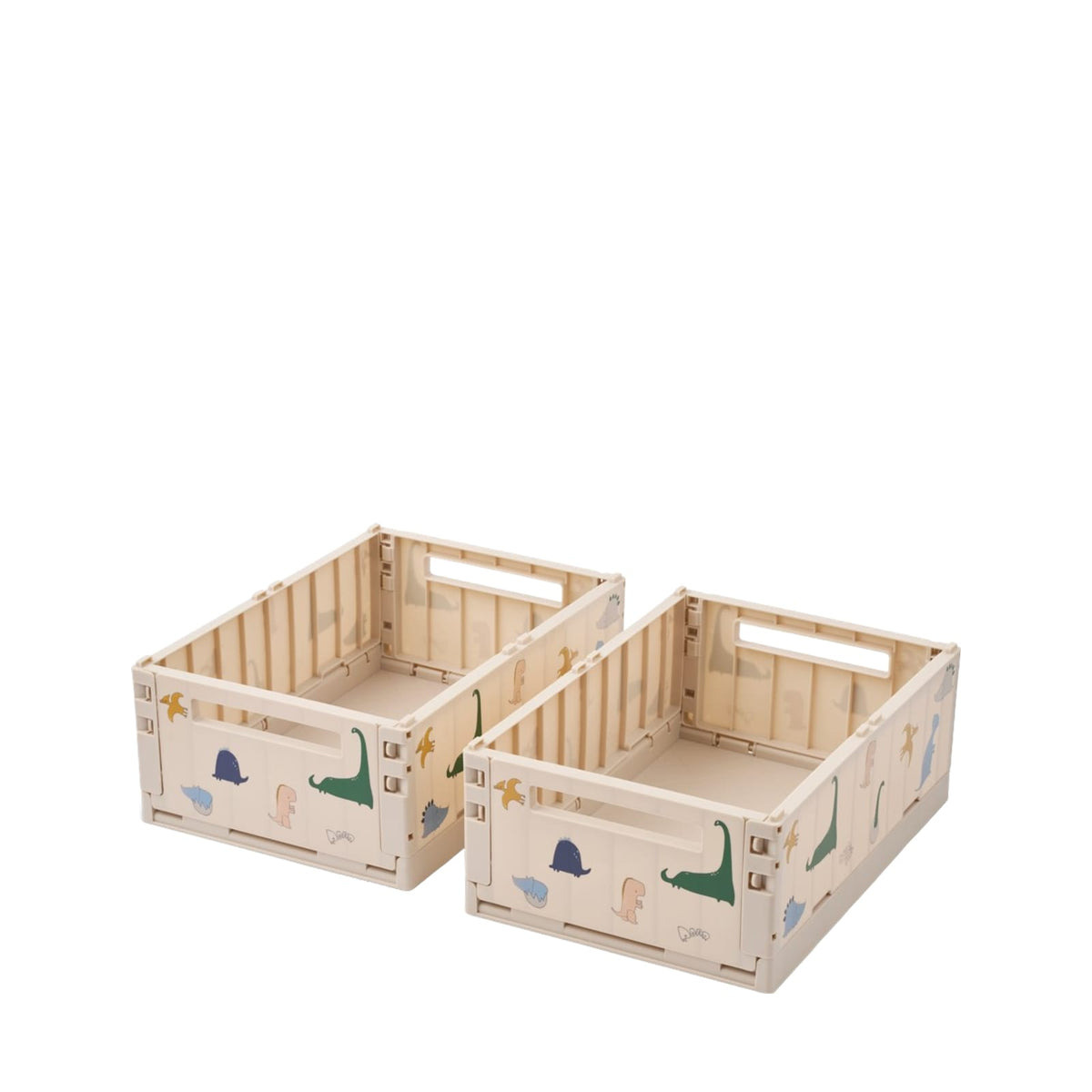 Weston Printed Storage Box Medium 2 Pack - Dino Roar Sandy