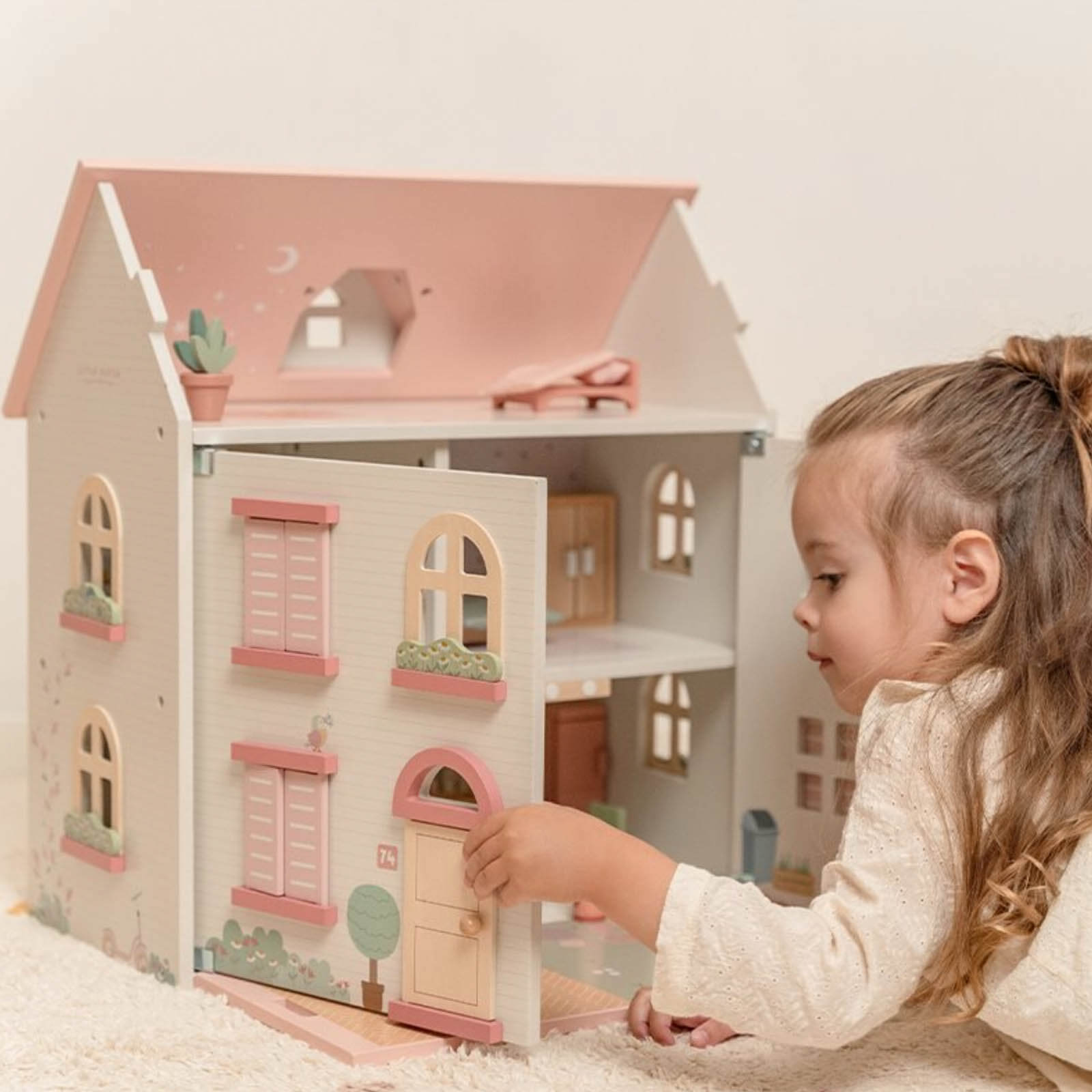 Pink Doll's House Plus Furniture and Accessories