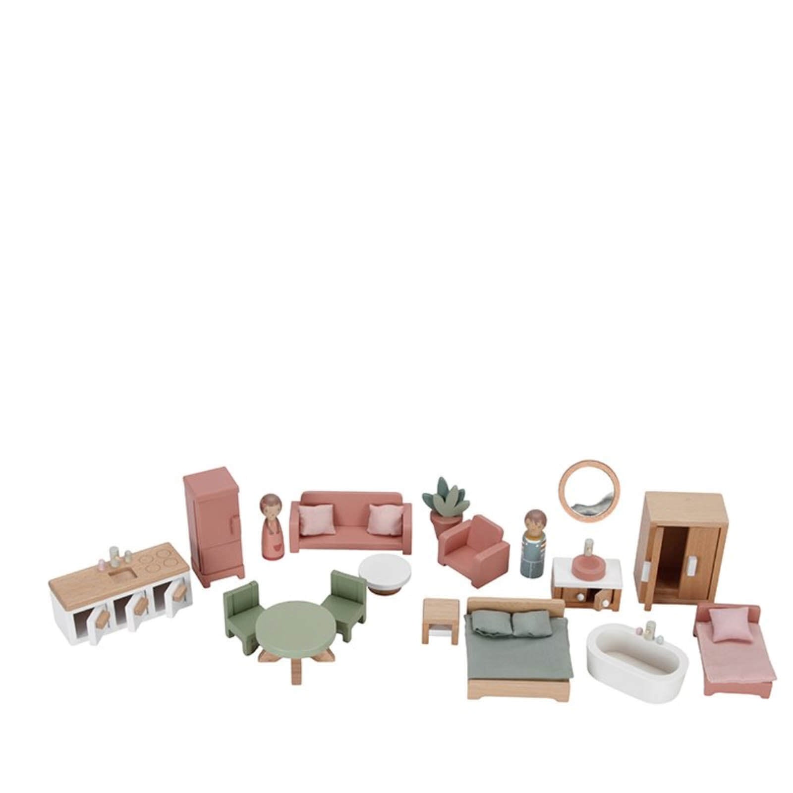 Pink Doll's House Plus Furniture and Accessories