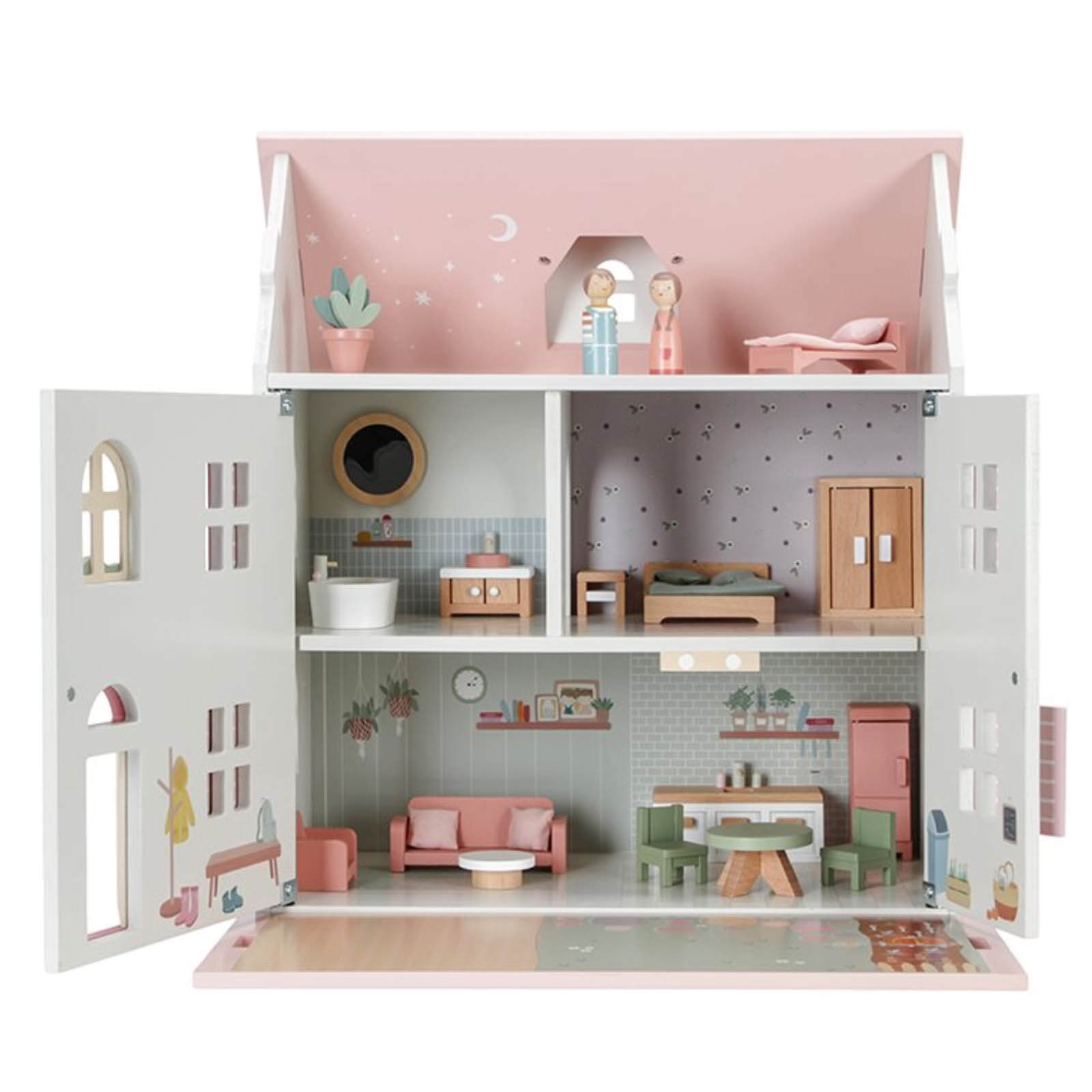Pink Doll's House Plus Furniture and Accessories