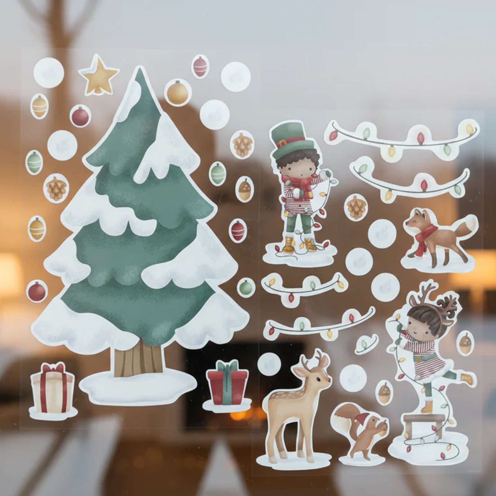Christmas Tree Window Stickers