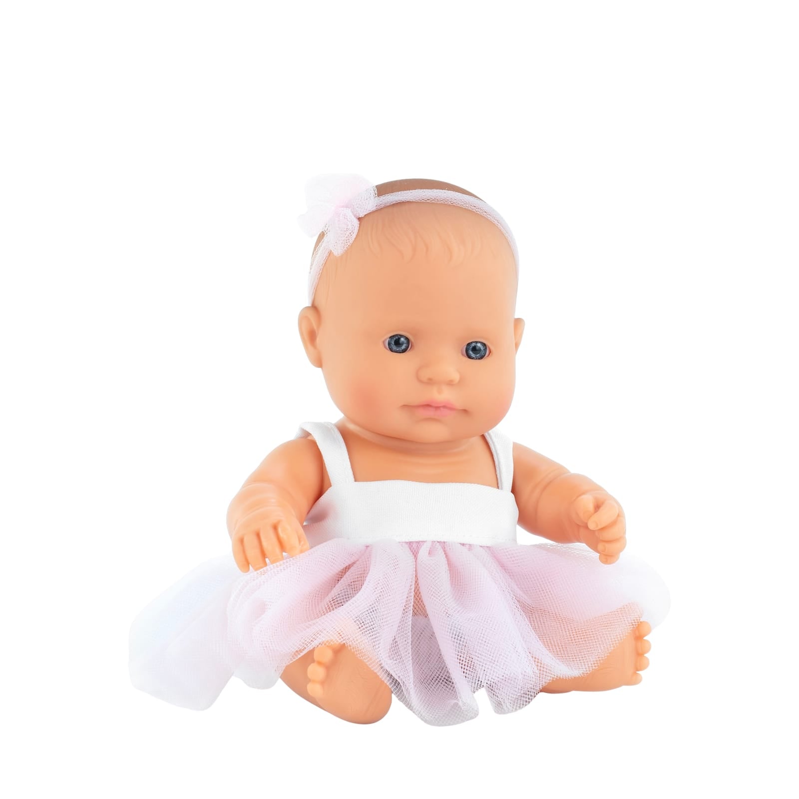 Caucasian Girl Dressed Baby Doll - 21cm