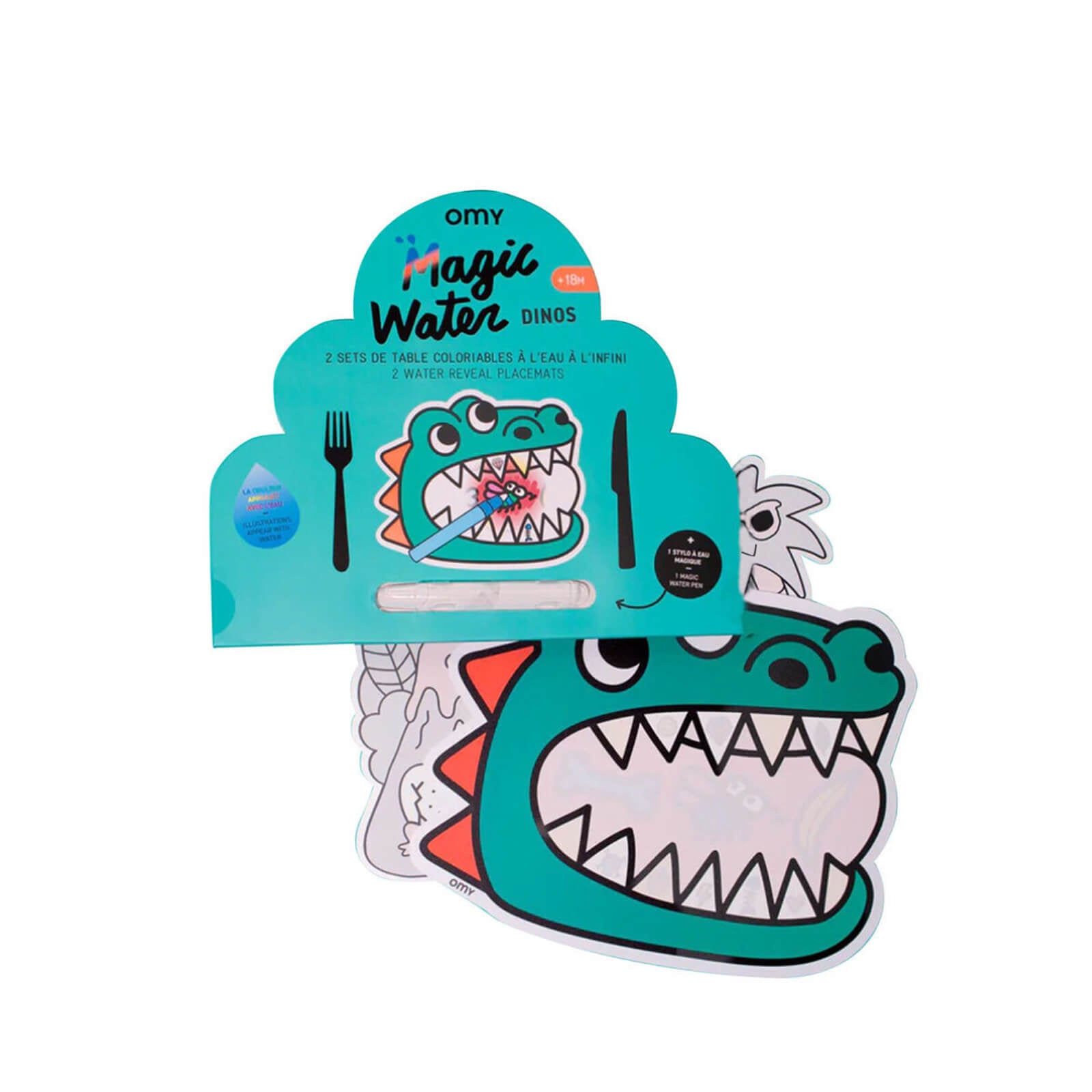 Magic Water Placemats - Dino