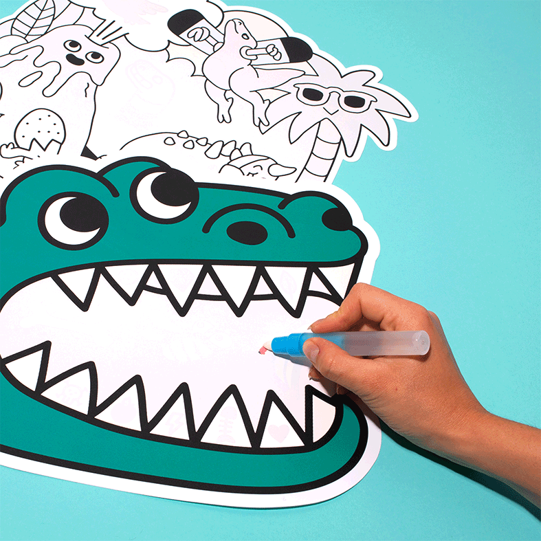 Magic Water Placemats - Dino