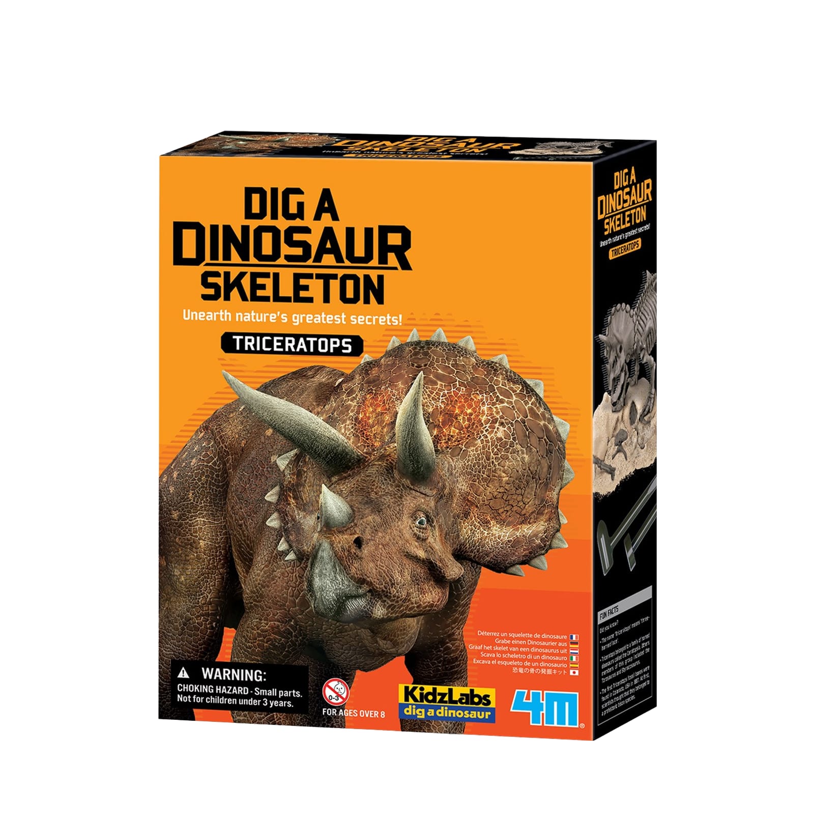 KidzLabs - Dig A Dinosaur Skeleton - Triceratops