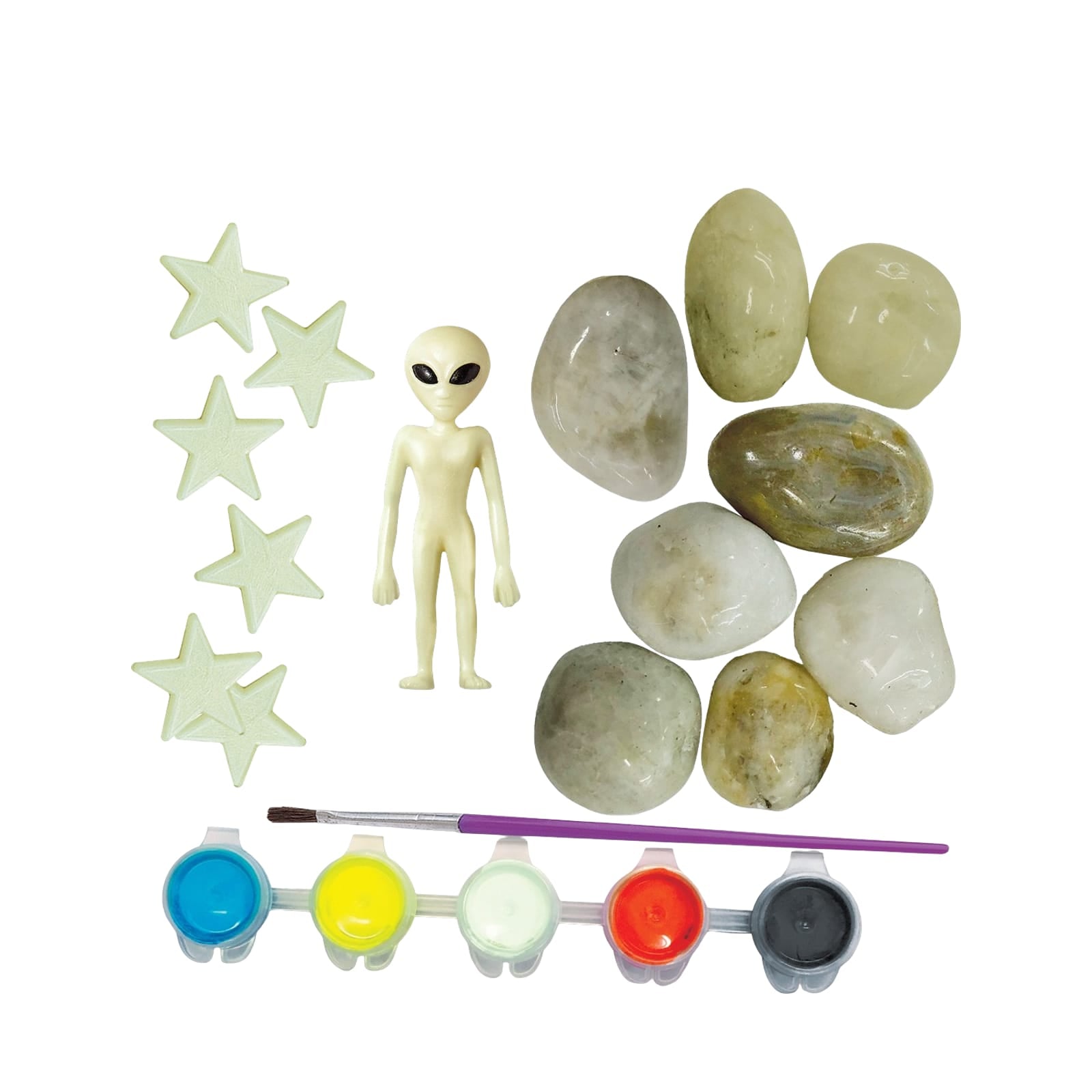 KidzMaker - Glow In The Dark - Space Rock Painting