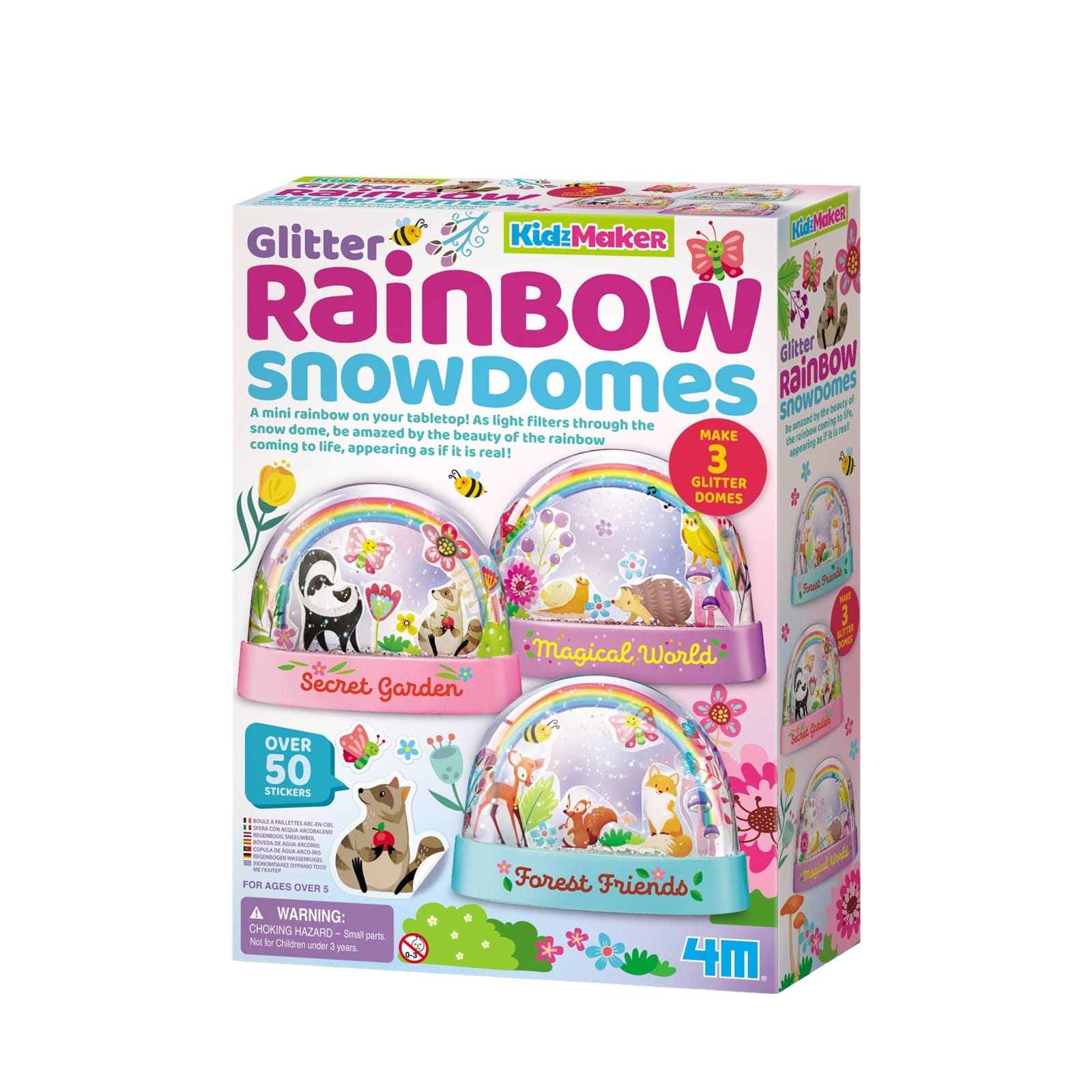 KidzMaker - Glitter Rainbow Snow Domes