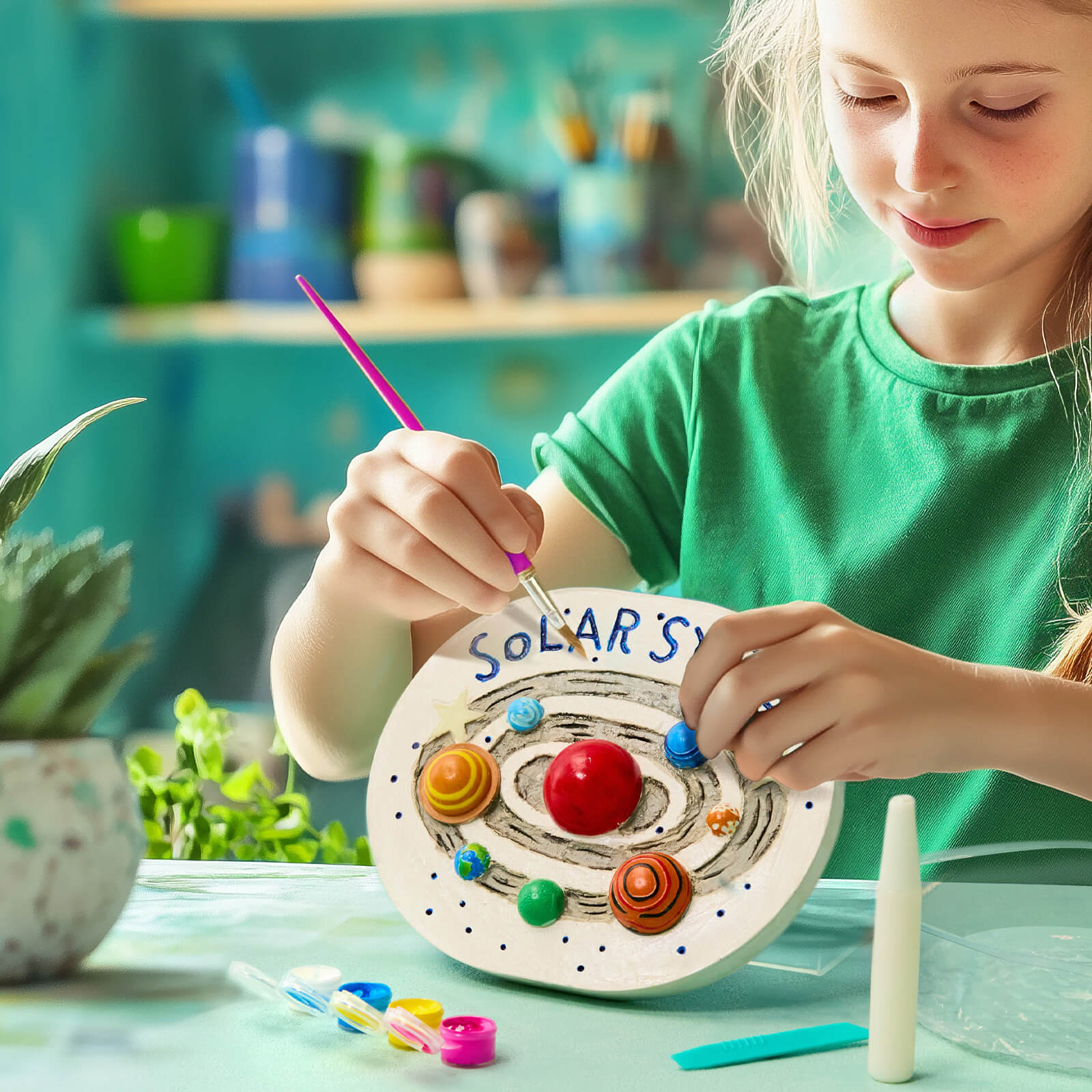 Mould and Paint - Solar System Stone