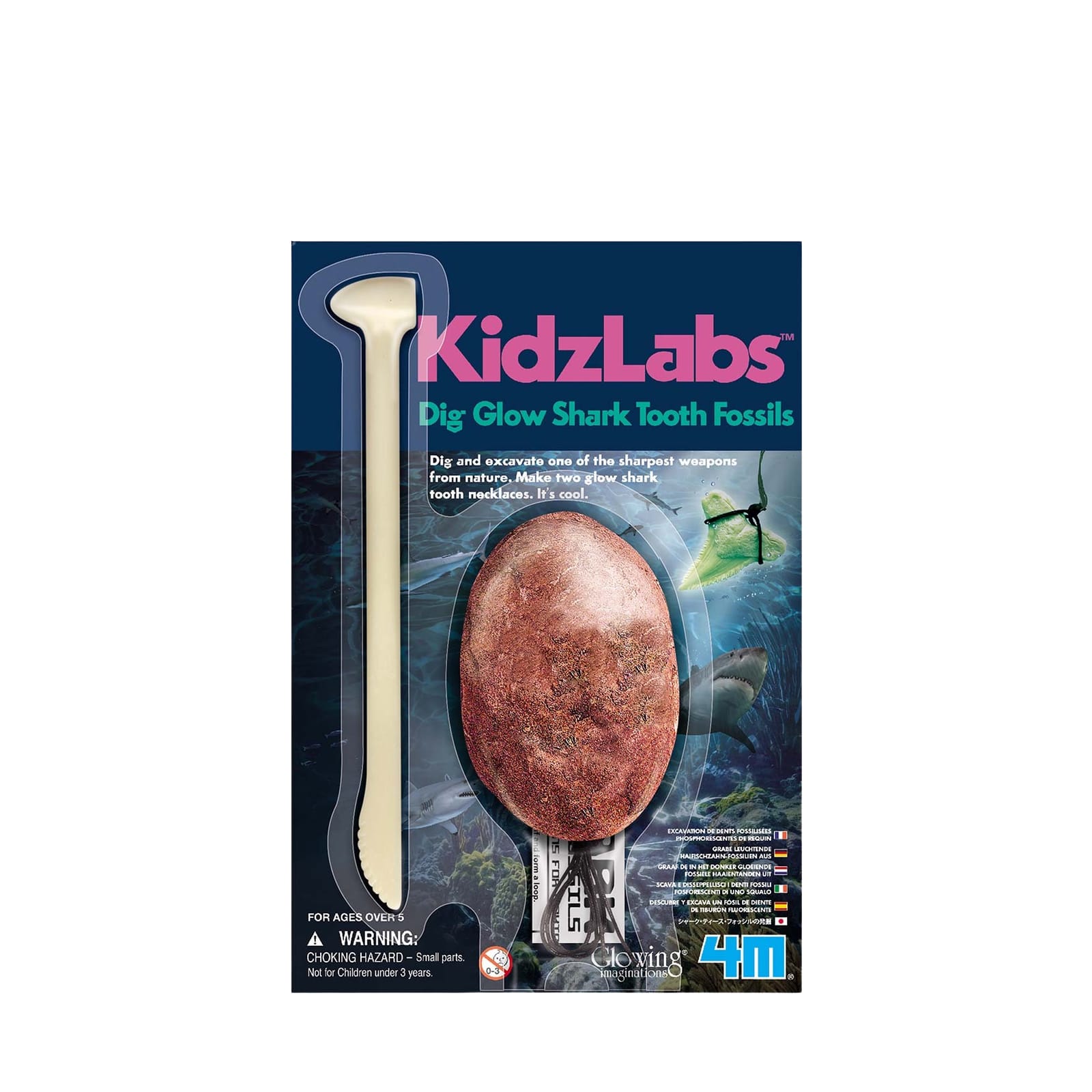 KidzLabs - Dig A Glow Shark Tooth Fossils