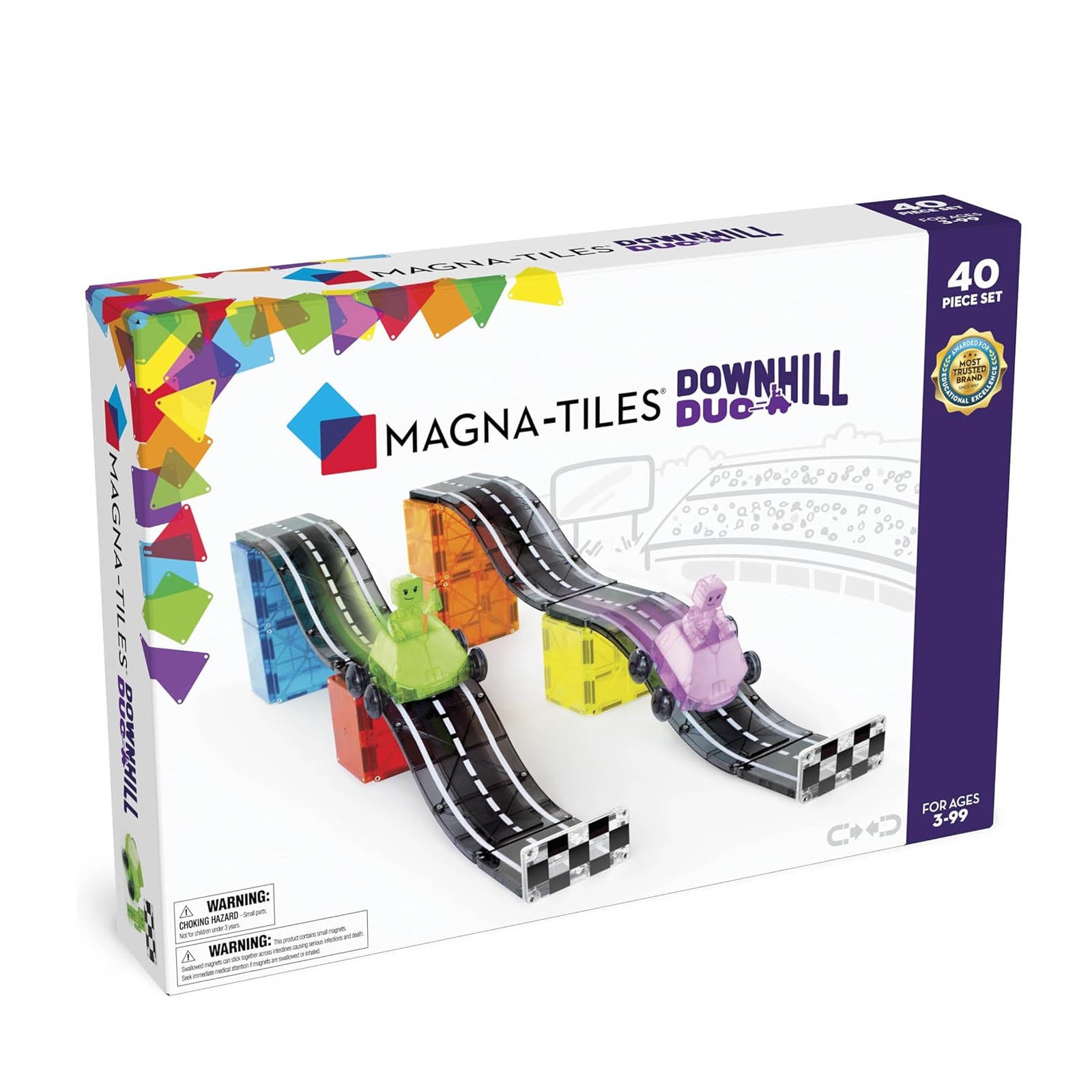 Downhill Duo - Roads and Cars 40 Piece Set