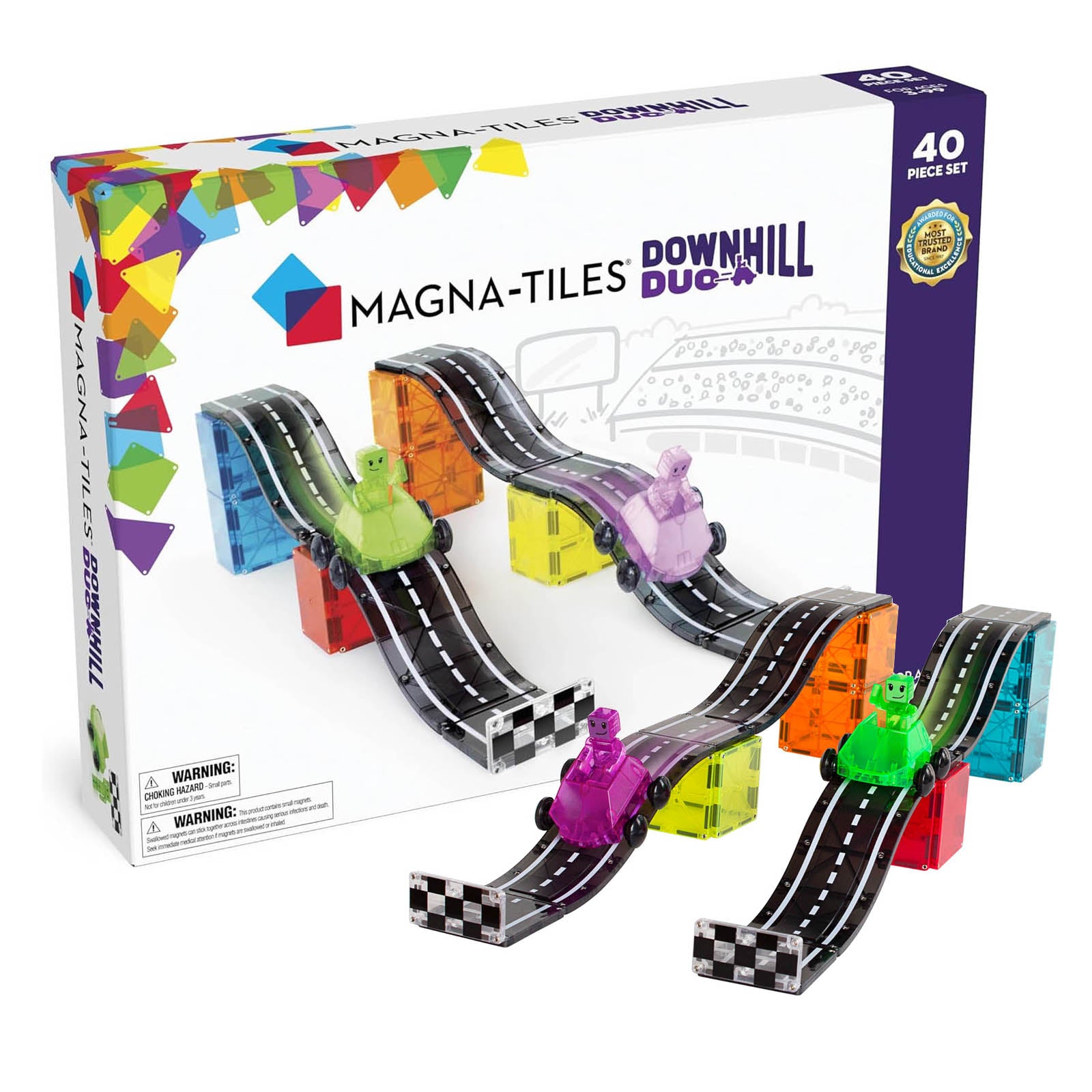 Downhill Duo - Roads and Cars 40 Piece Set